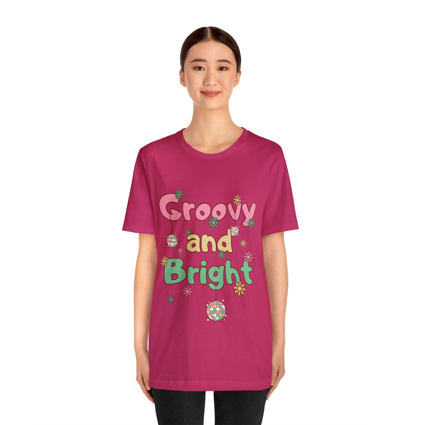 Pinkish Groovy and Bright Jingle Disco Ball - Unisex T-shirt