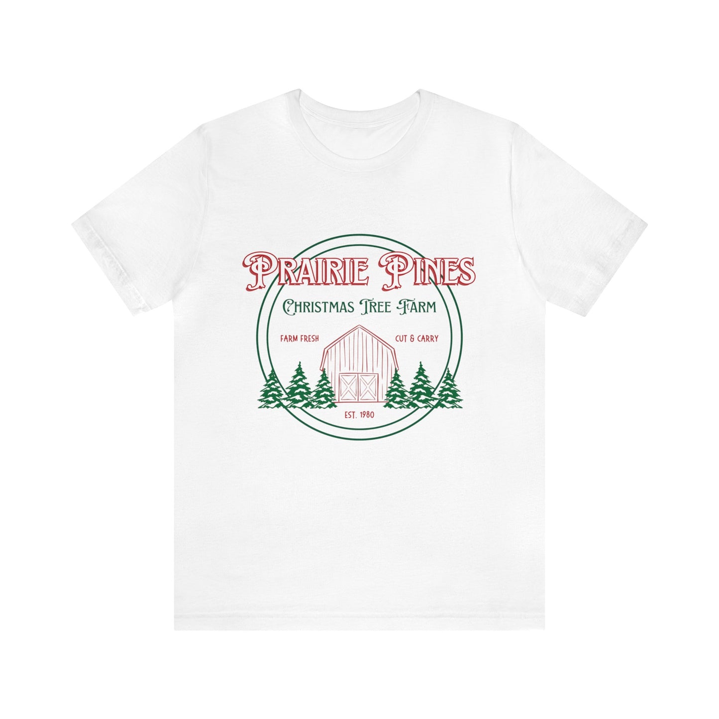 Vintage Prairie Pines Christmas Tree Farm - Unisex T-shirt