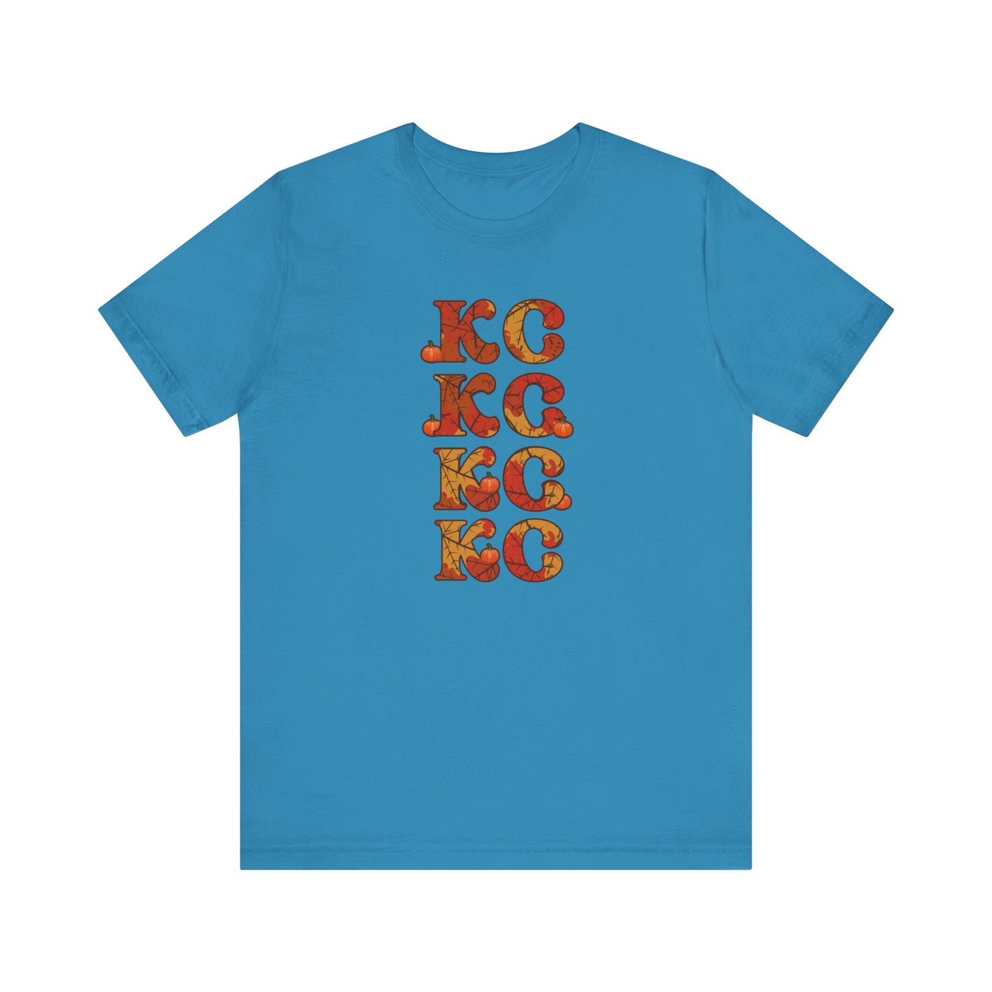 Leaves - Kansas City Fall, Unisex Jersey Short Sleeve Tee