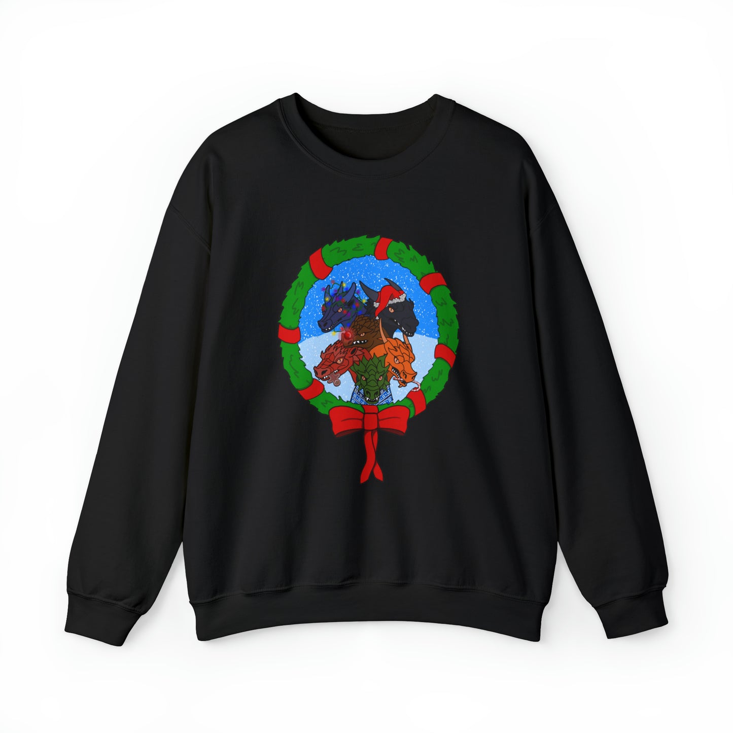 Dragon Christmas with snow - Unisex Sweatshirt