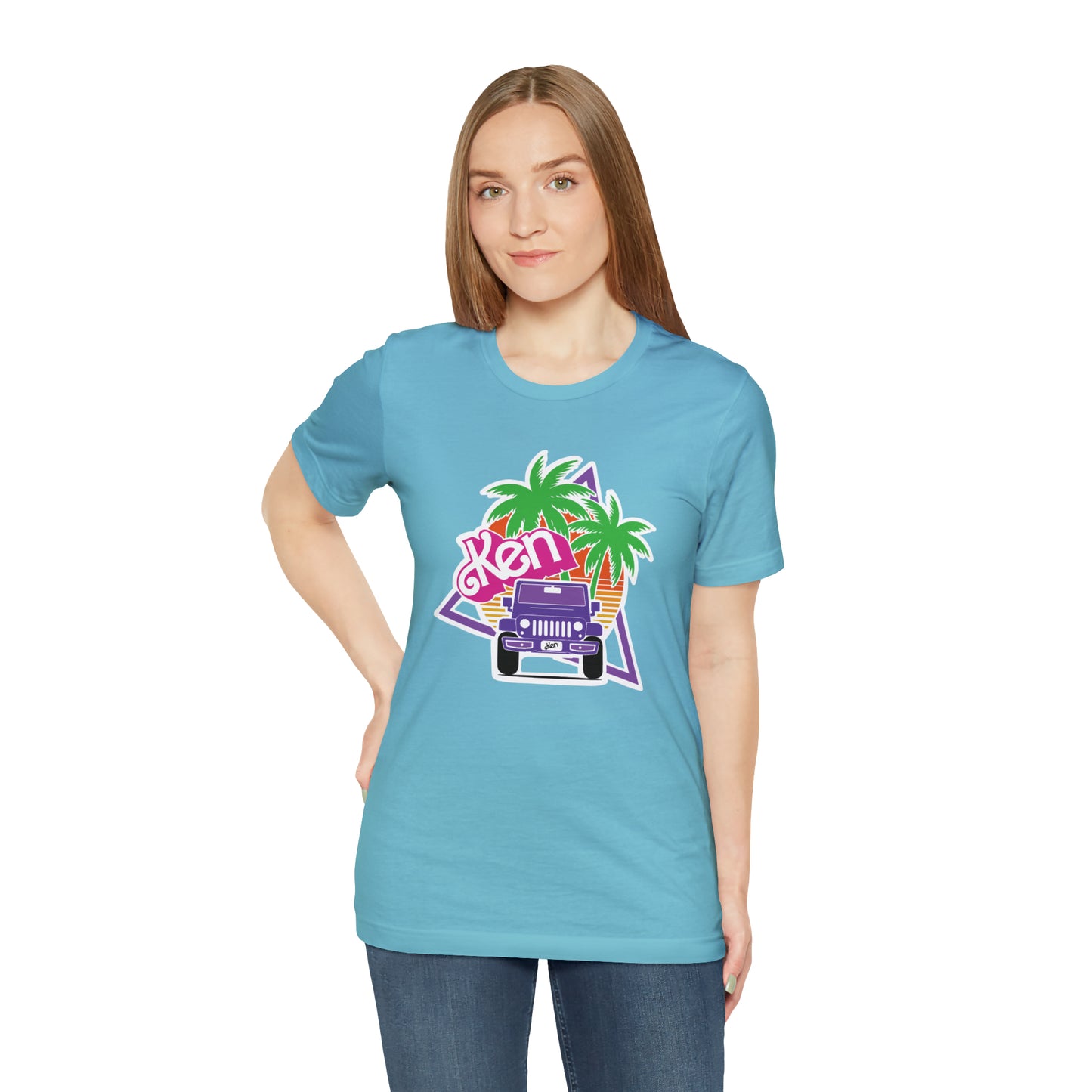 Purple Ken, Beep Beep KEN Jeep, Unisex Jersey Short Sleeve Tee