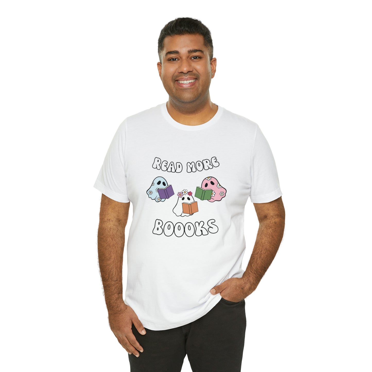 Read More Boooks Ghouls, Unisex Jersey Short Sleeve Tee