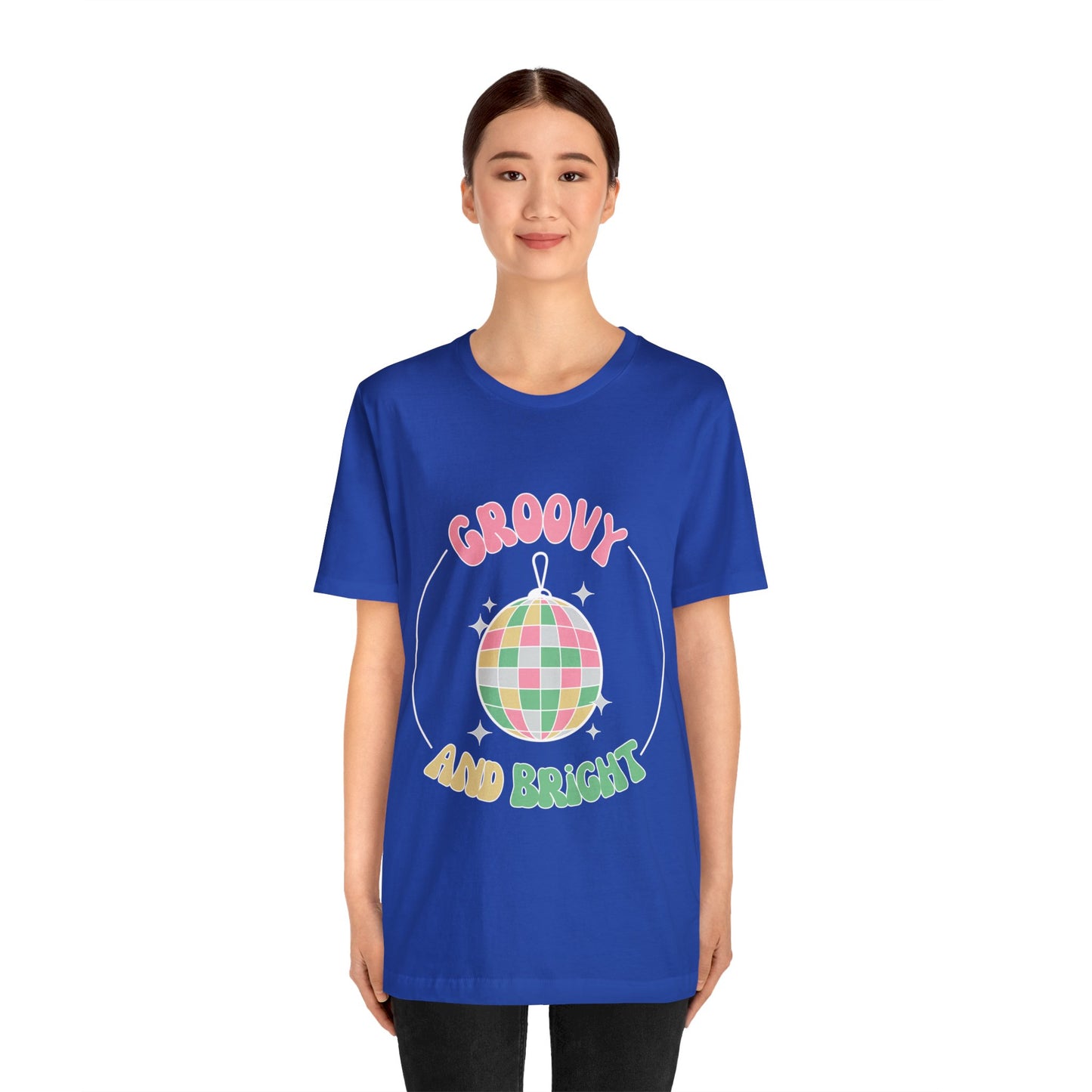 Pink Circle Merry and Bright Jingle Ball - Unisex T-shirt