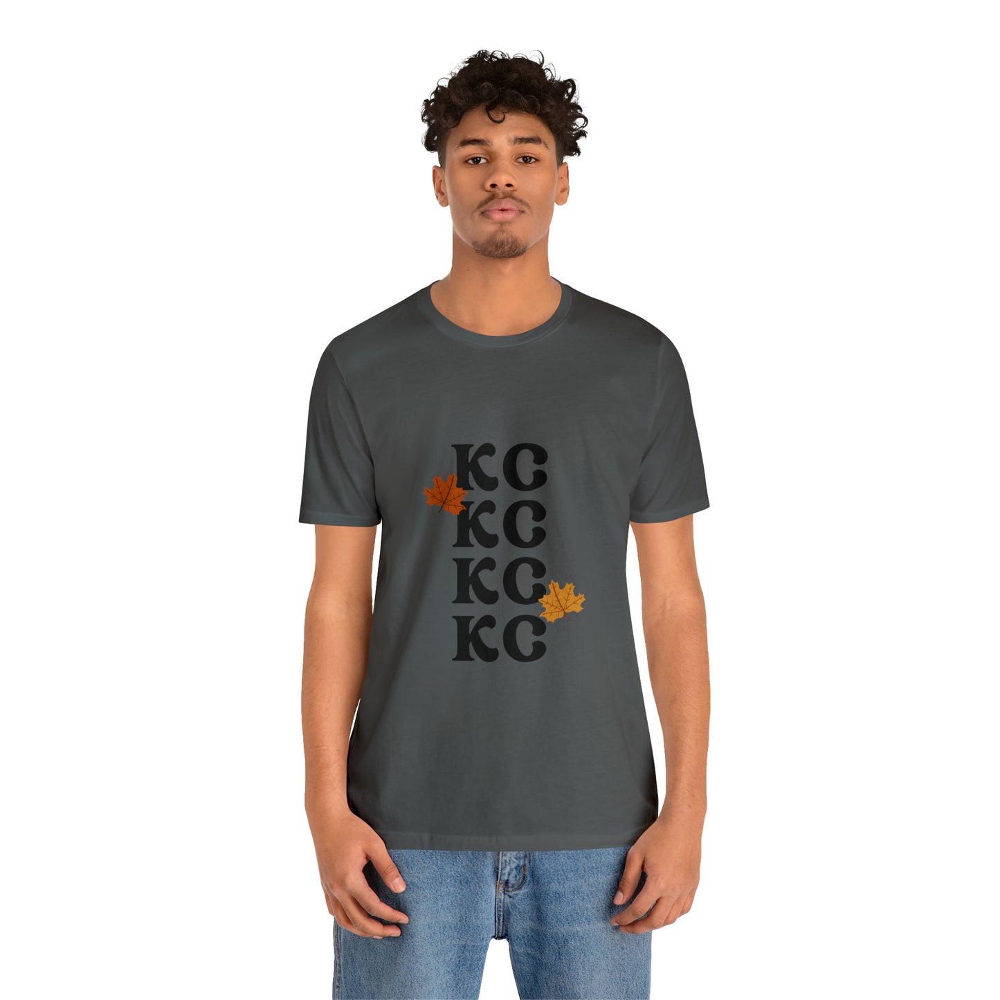 Black Text - Kansas City Fall, Unisex Jersey Short Sleeve Tee