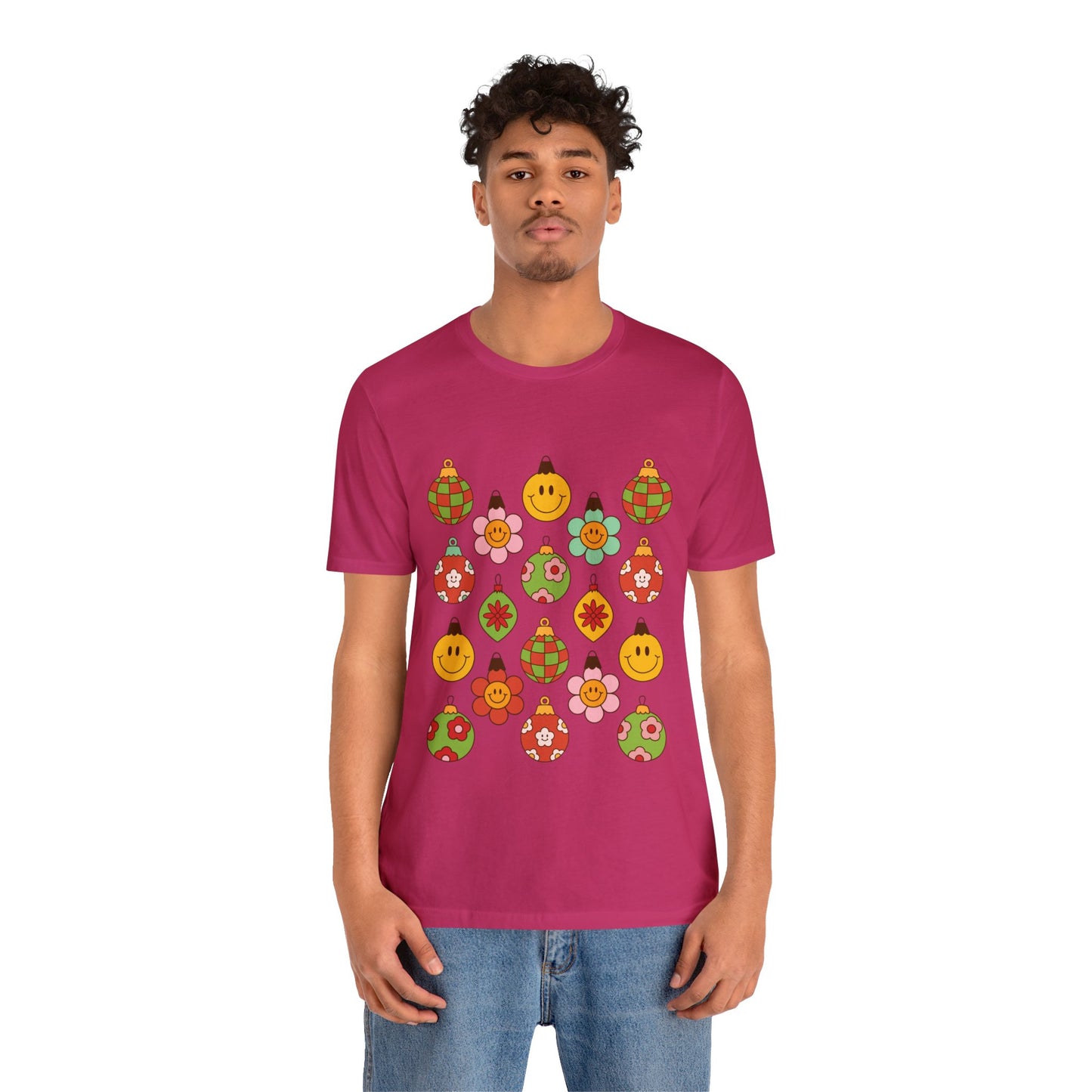 Groovy Christmas with back design - Unisex T-shirt