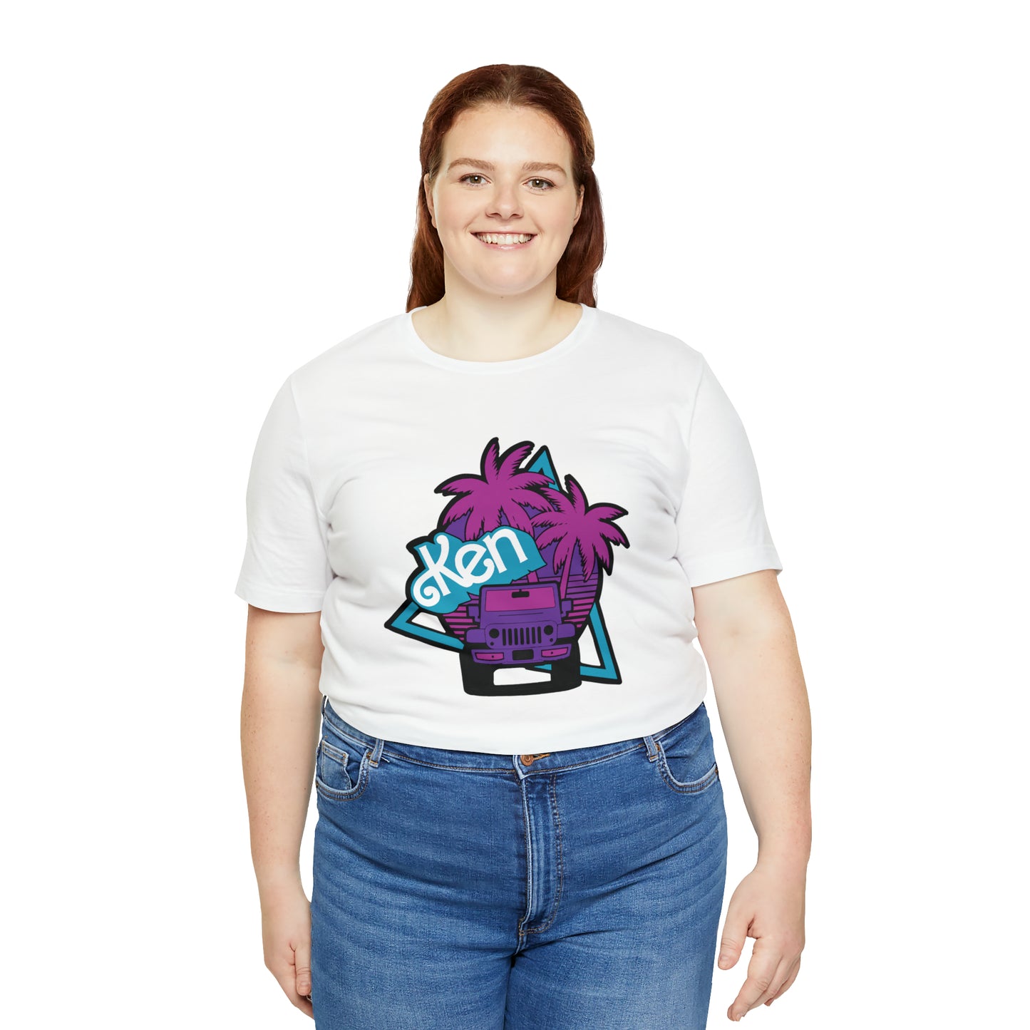 Neon Ken, Beep Beep KEN Jeep, Unisex Jersey Short Sleeve Tee