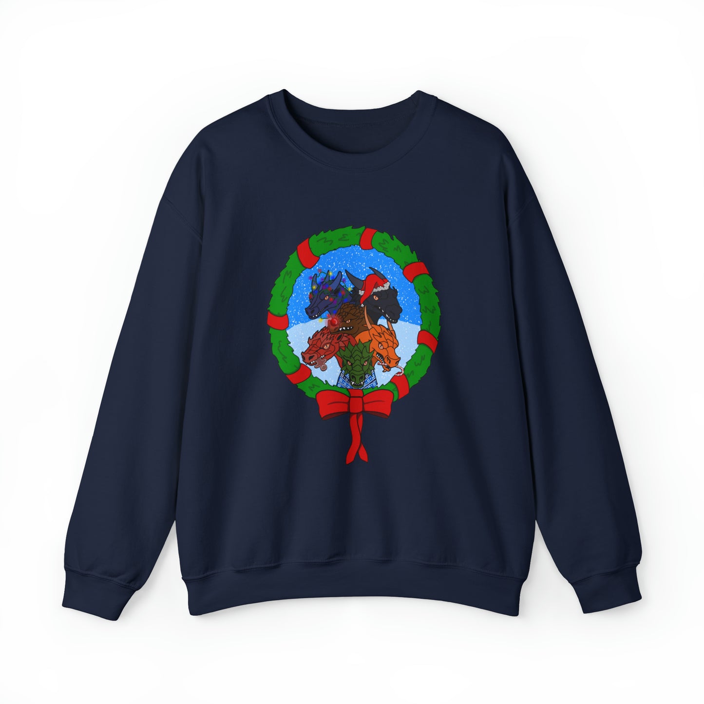 Dragon Christmas with snow - Unisex Sweatshirt