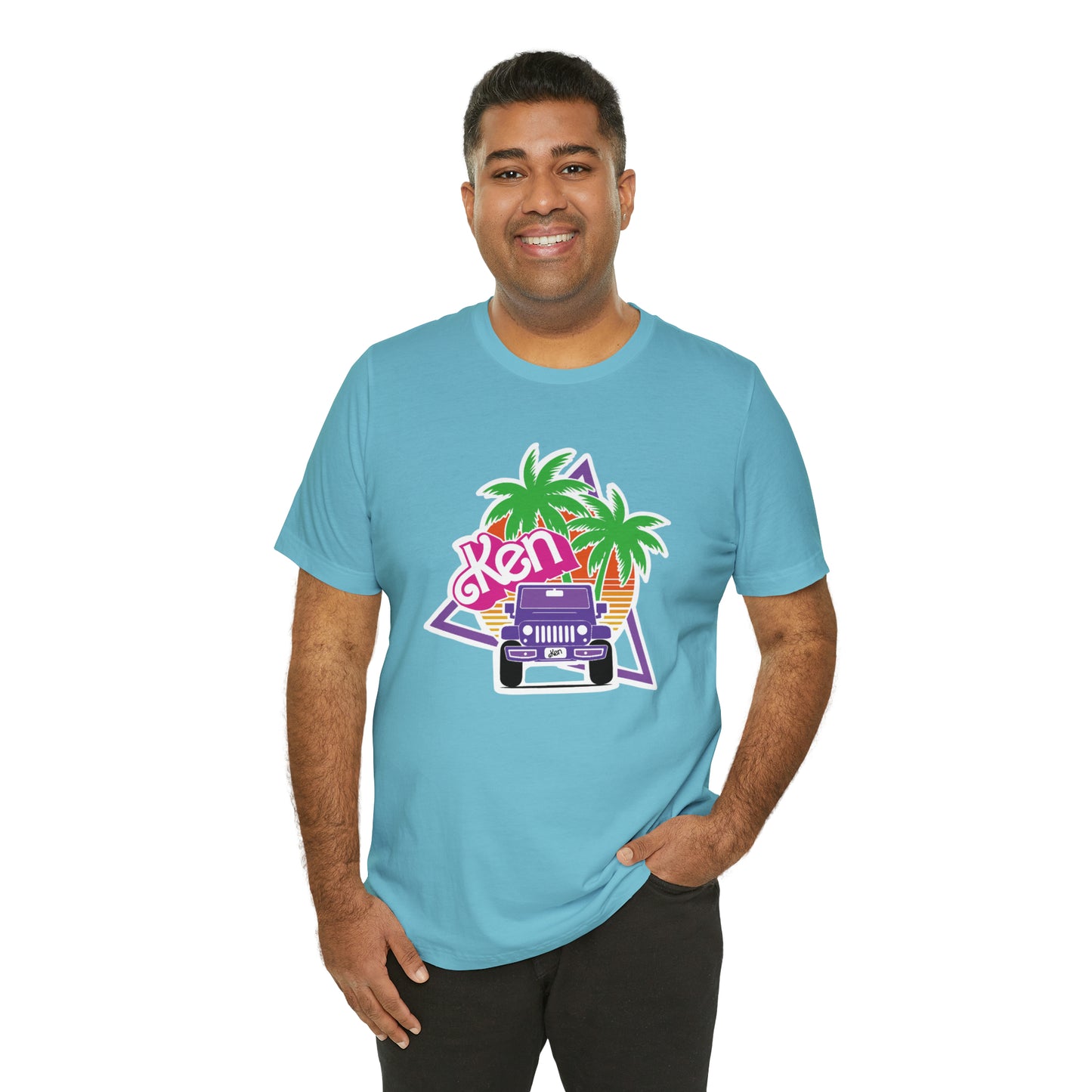 Purple Ken, Beep Beep KEN Jeep, Unisex Jersey Short Sleeve Tee