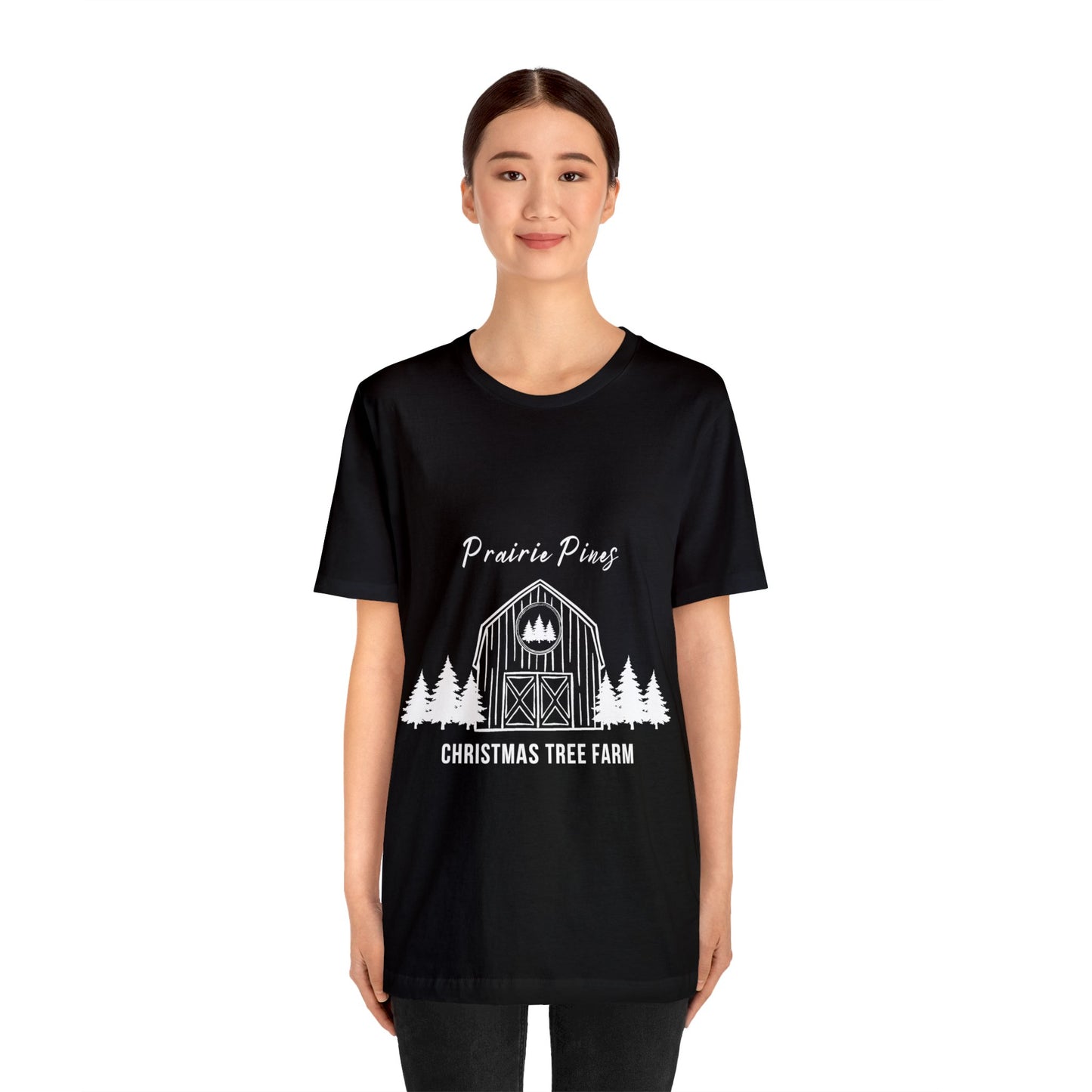 Prairie Pines White Text - Unisex T-shirt