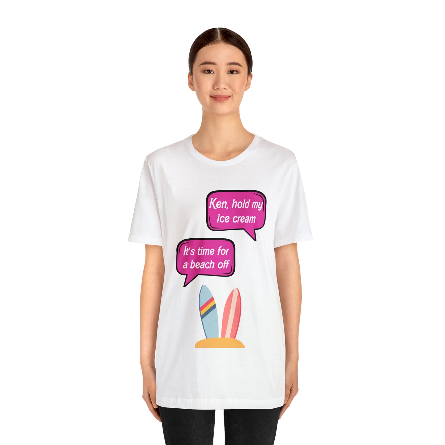 Beach off, Unisex Jersey Short Sleeve Tee