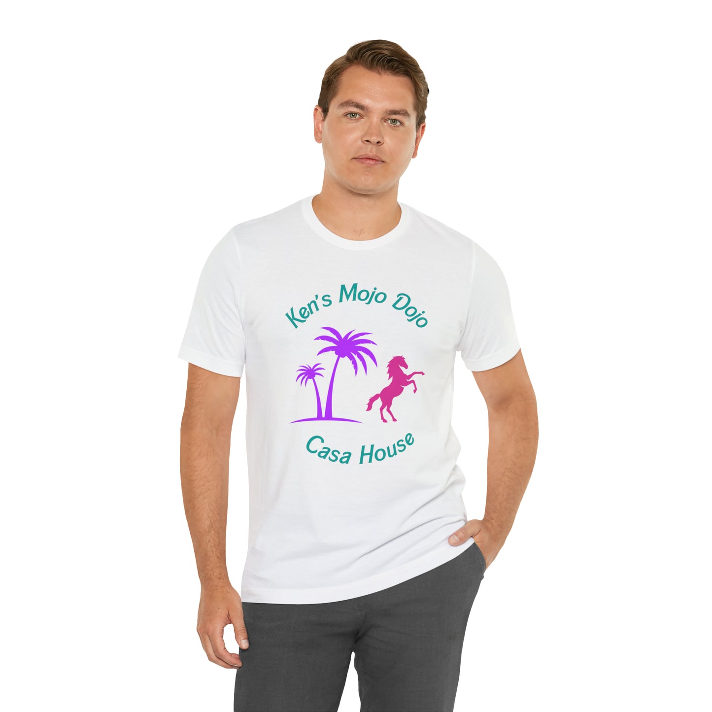 Palm Horse, Mojo Dojo Casa House, Unisex Jersey Short Sleeve Tee