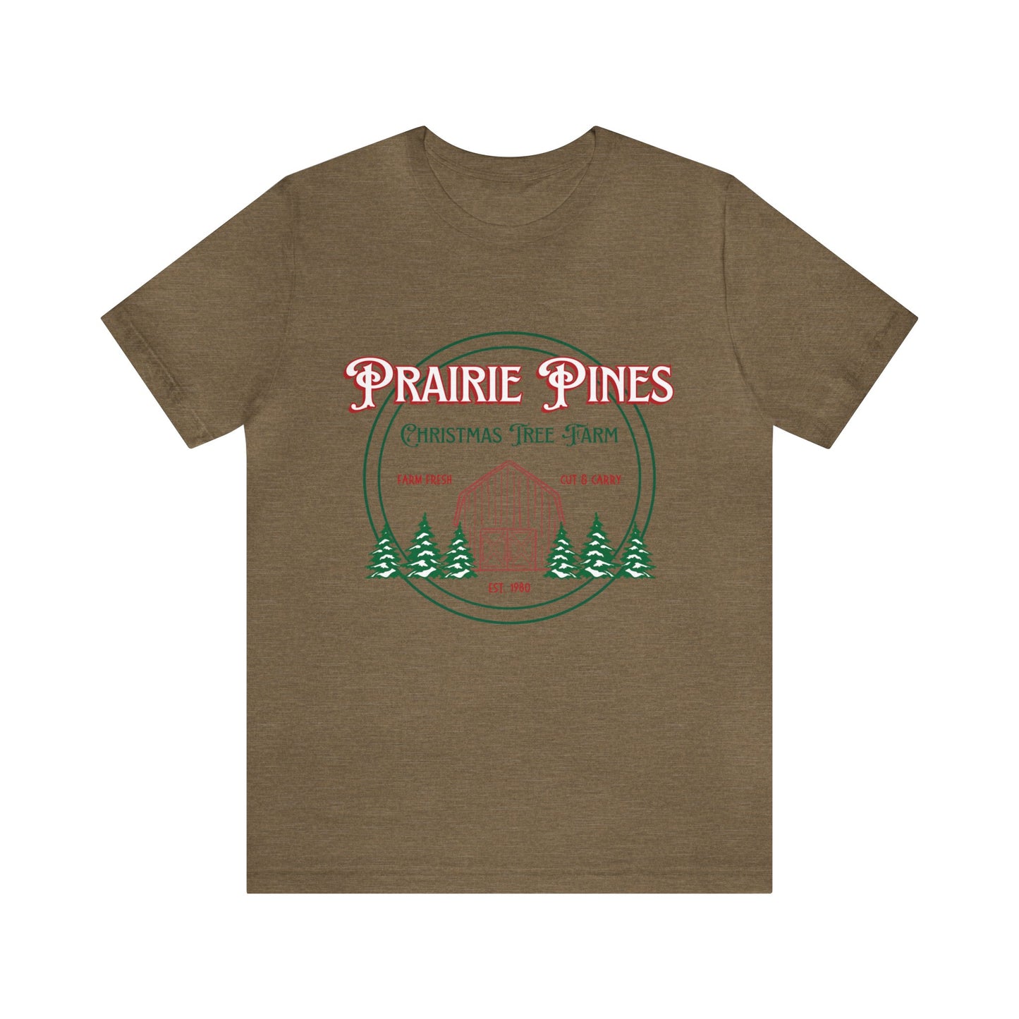 Vintage Prairie Pines Christmas Tree Farm - Unisex T-shirt