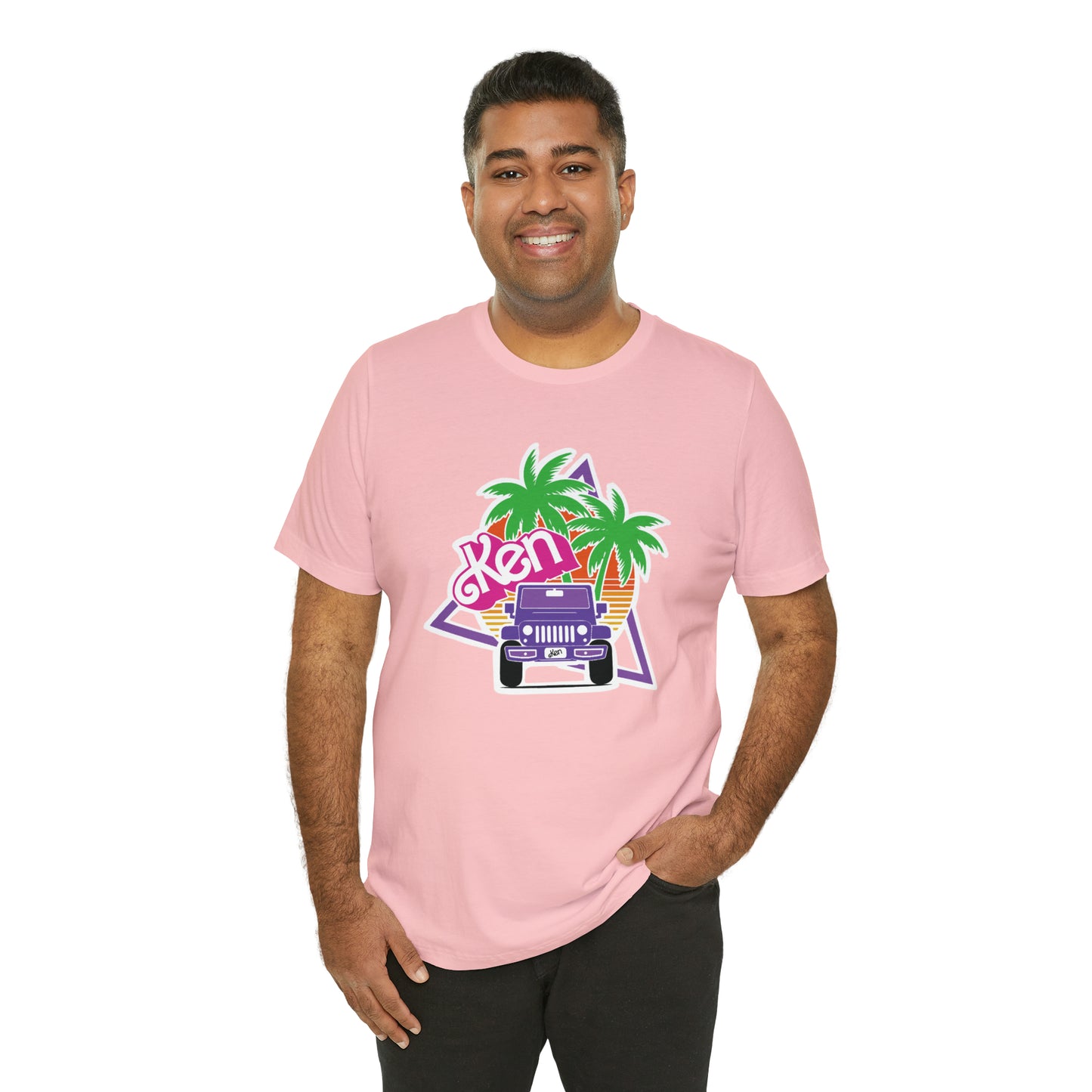 Purple Ken, Beep Beep KEN Jeep, Unisex Jersey Short Sleeve Tee