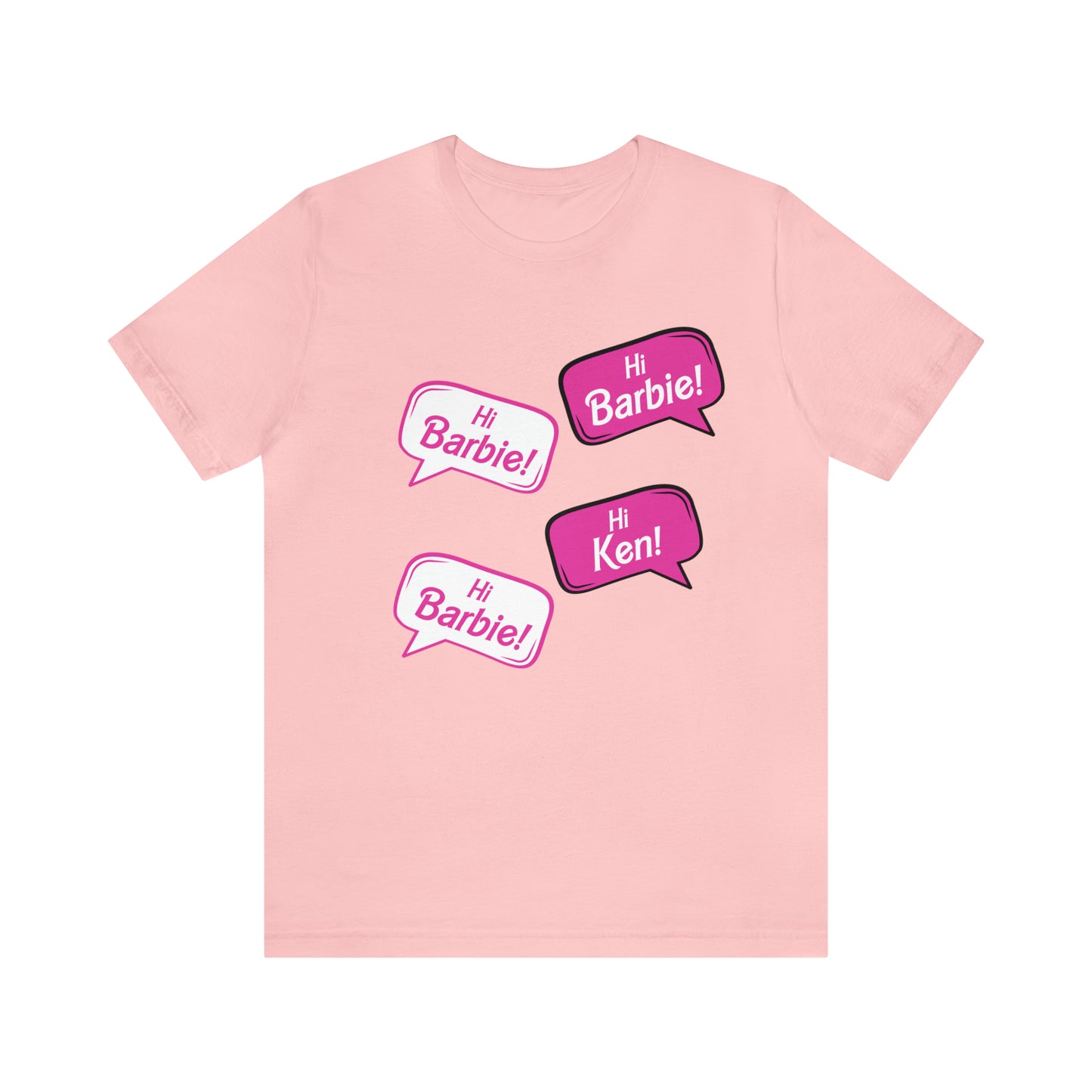 Hi Barbie Hi Ken Hi Alan, Unisex Jersey Short Sleeve Tee