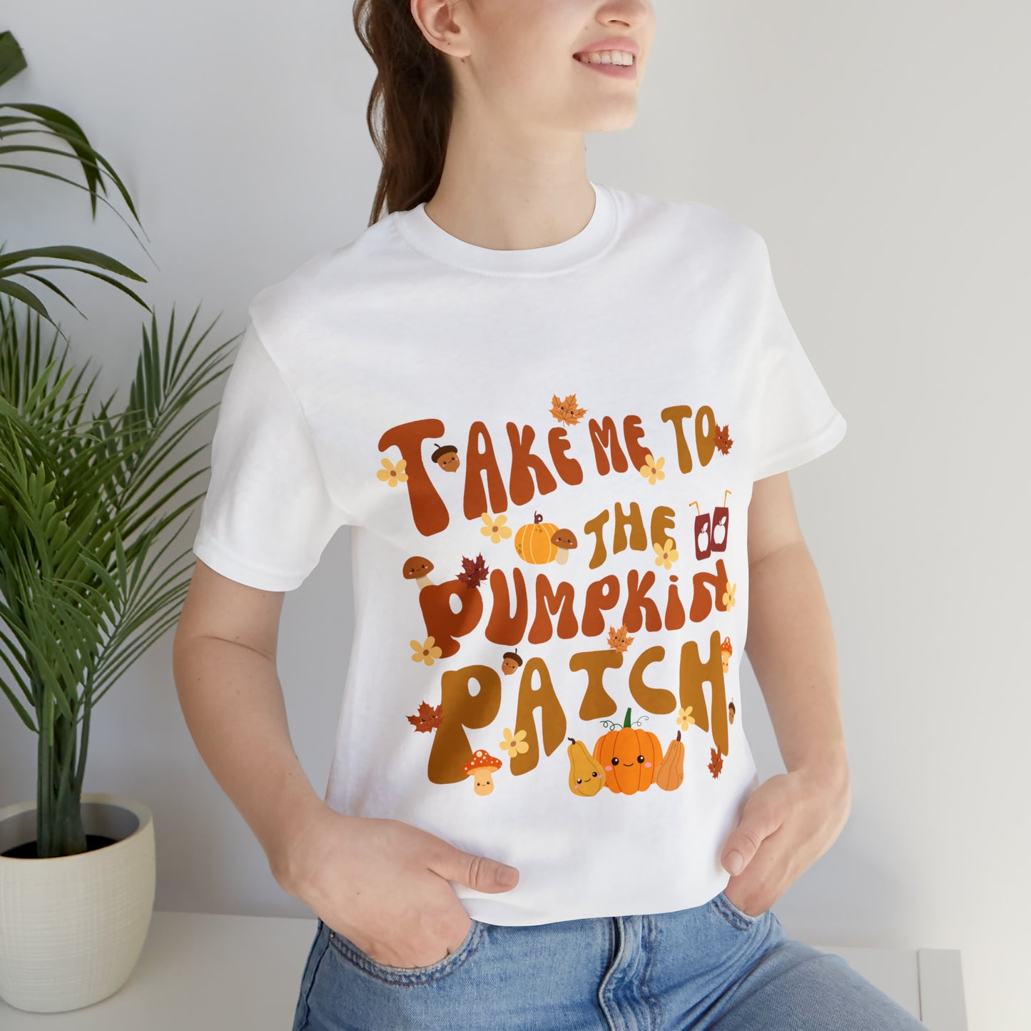 Take me to the Pumpkin Patch, Unisex Jersey Short Sleeve Tee