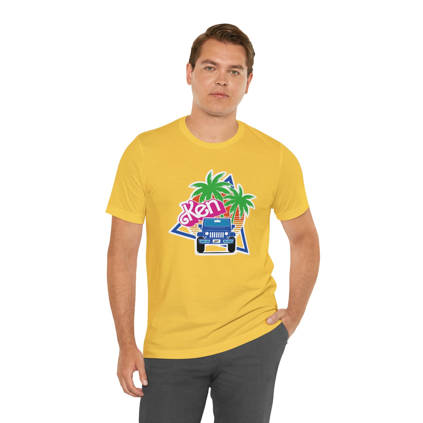 Blue Ken, Beep Beep KEN Jeep, Unisex Jersey Short Sleeve Tee