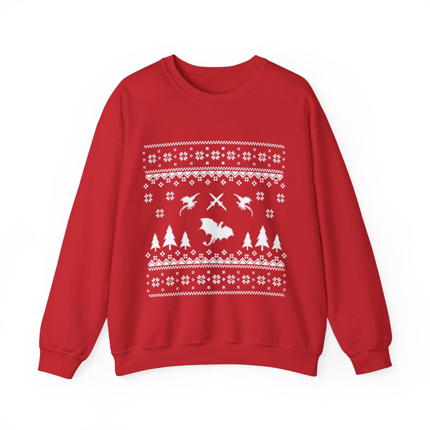 8-Bit Dragon Christmas version 4 - Unisex Sweatshirt
