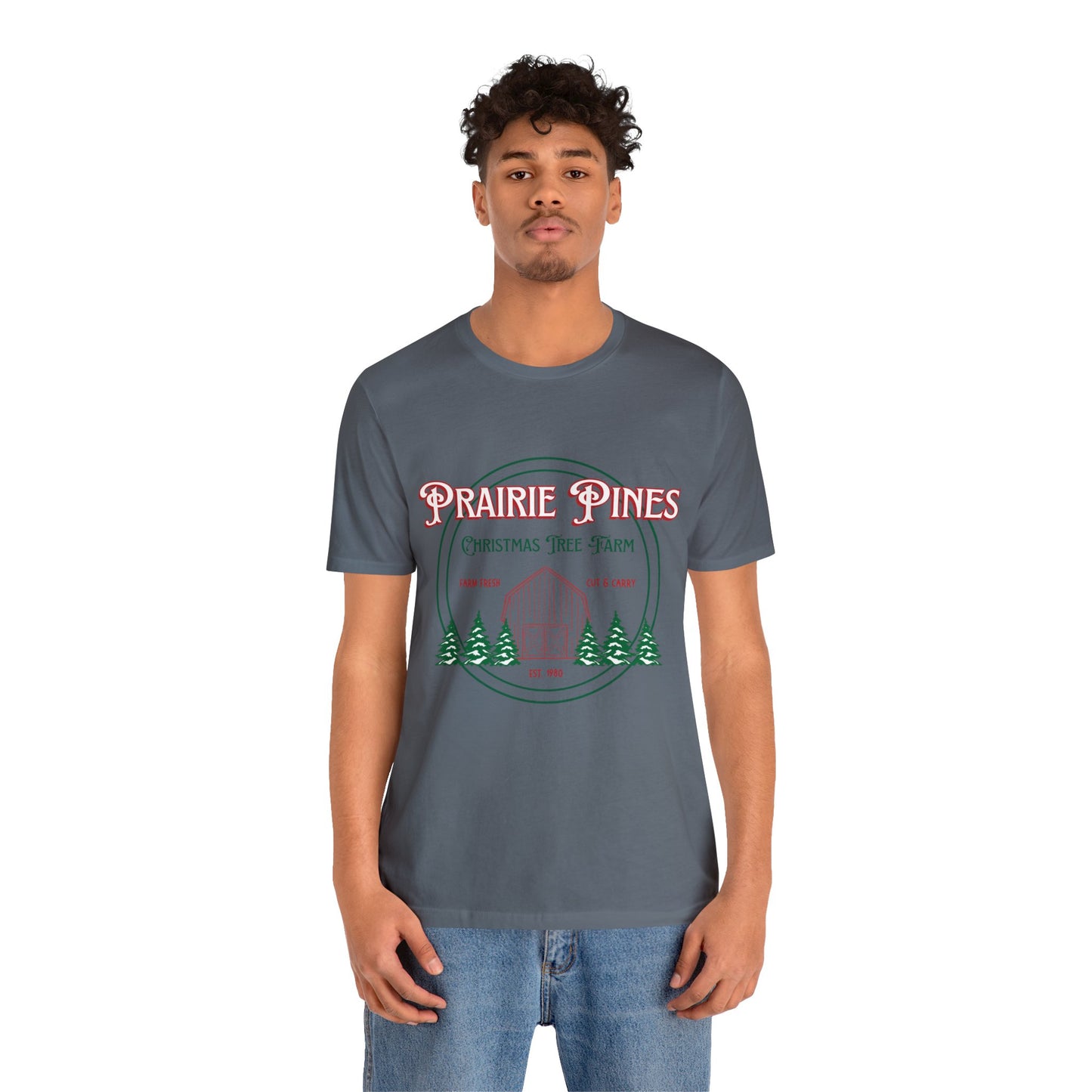 Vintage Prairie Pines Christmas Tree Farm - Unisex T-shirt