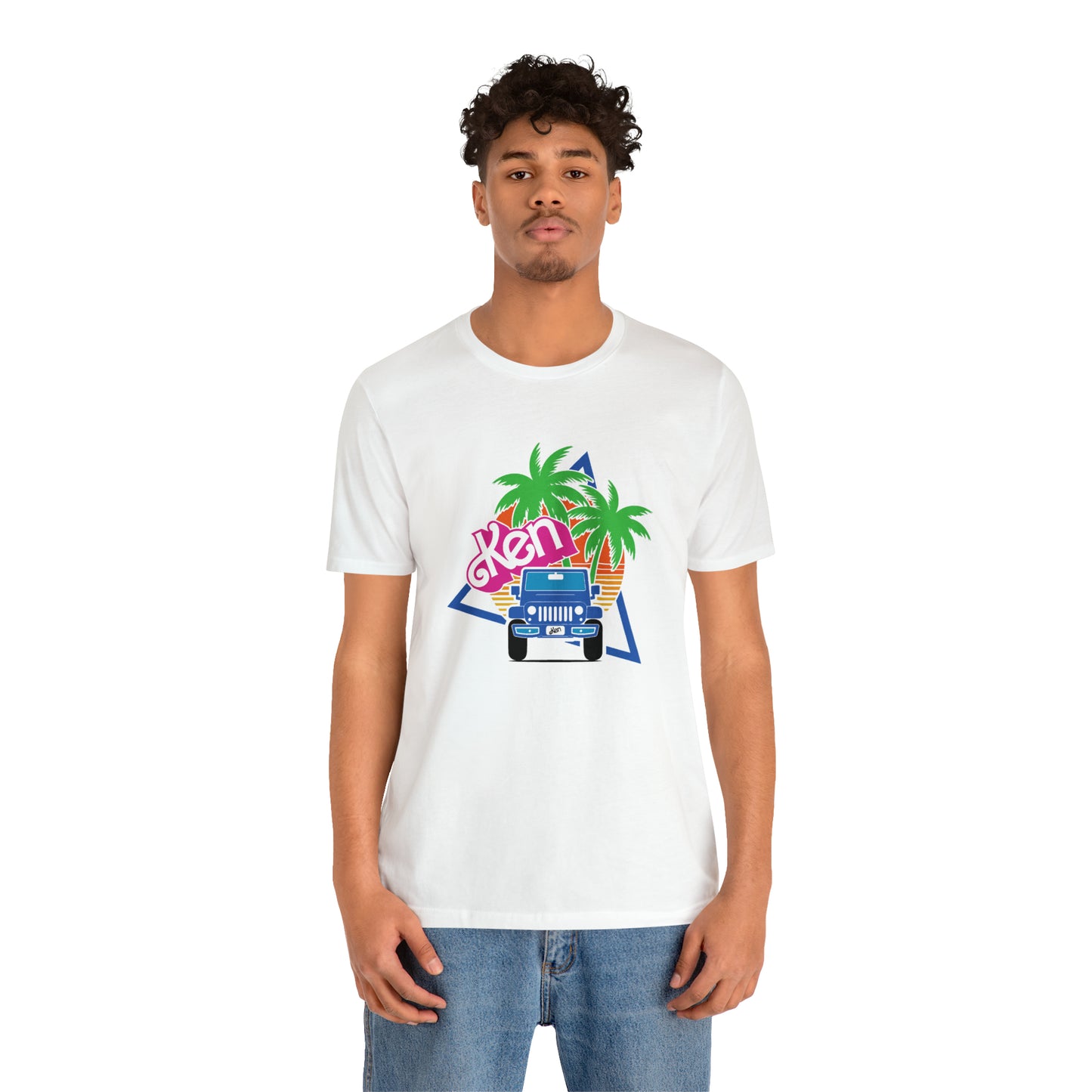 Blue Ken, Beep Beep KEN Jeep, Unisex Jersey Short Sleeve Tee