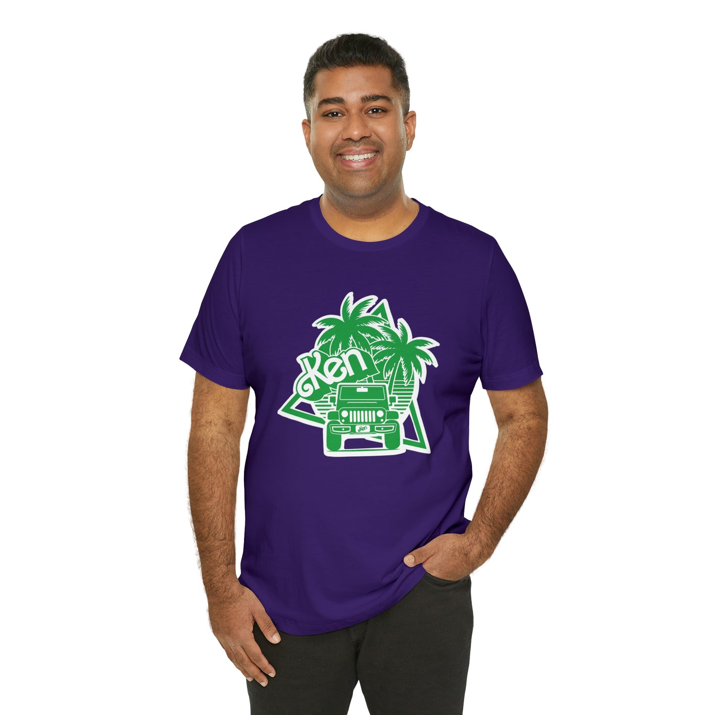 All green Ken, Beep Beep KEN Jeep, Unisex Jersey Short Sleeve Tee