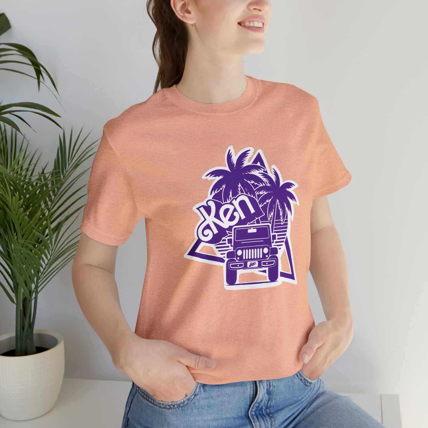 All Purple Ken, Beep Beep KEN Jeep, Unisex Jersey Short Sleeve Tee