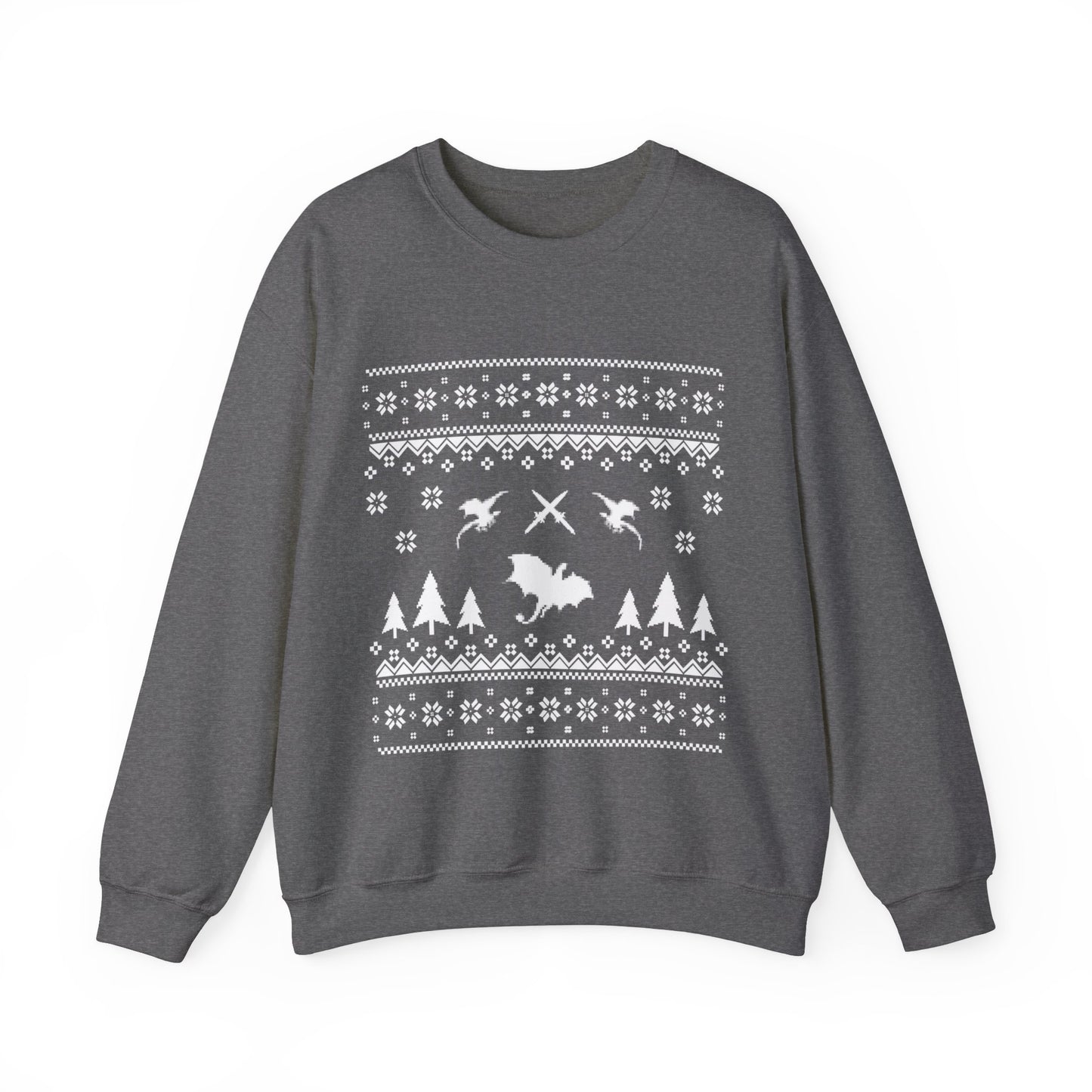 8-Bit Dragon Christmas version 4 - Unisex Sweatshirt