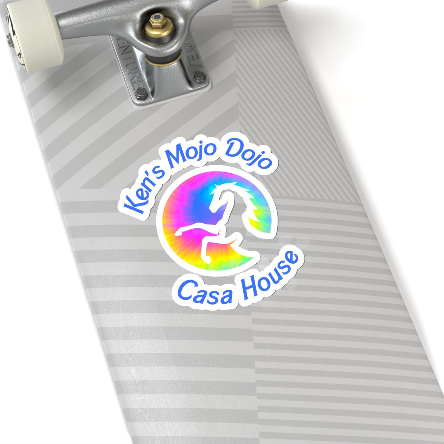 Tie Dye moon Ken's Mojo Dojo Sticker Version 1,  3" x 3'