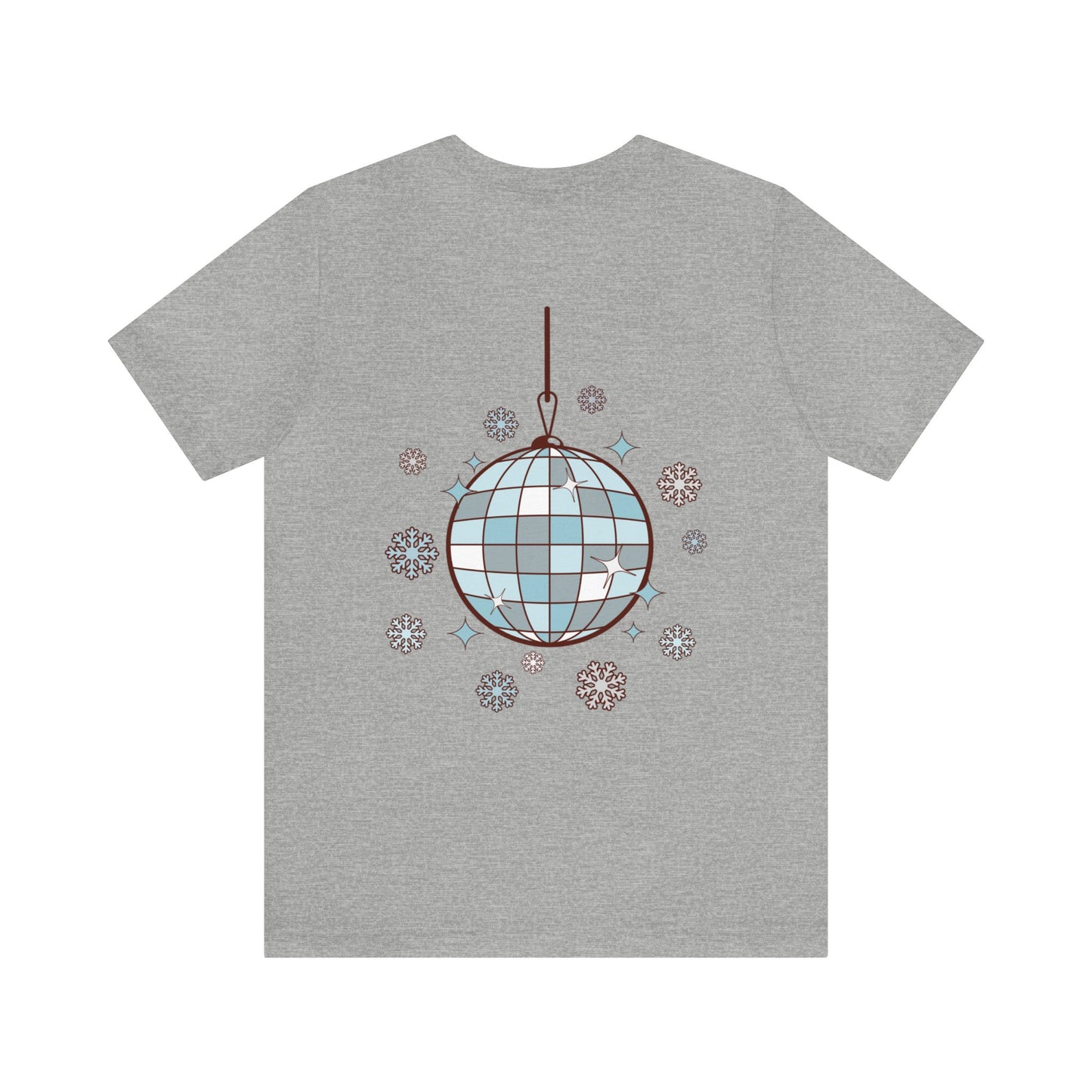 Silver and Blue - Groovy and Bright Jingle Disco Ball - Unisex T-shirt