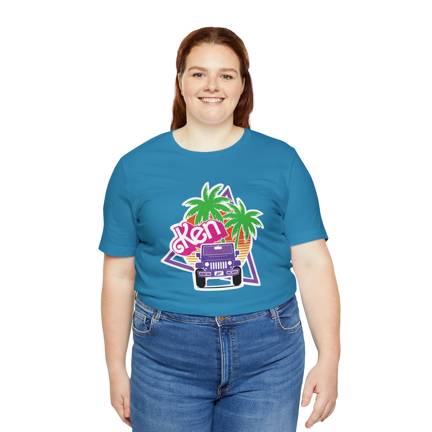 Purple Ken, Beep Beep KEN Jeep, Unisex Jersey Short Sleeve Tee