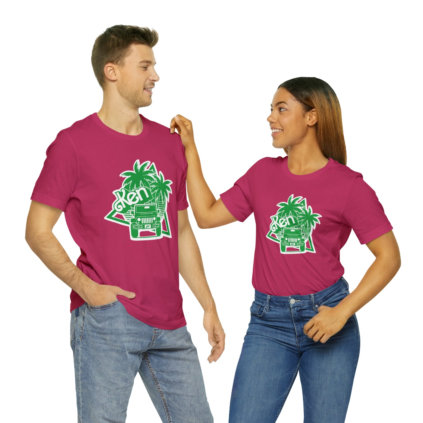 All green Ken, Beep Beep KEN Jeep, Unisex Jersey Short Sleeve Tee