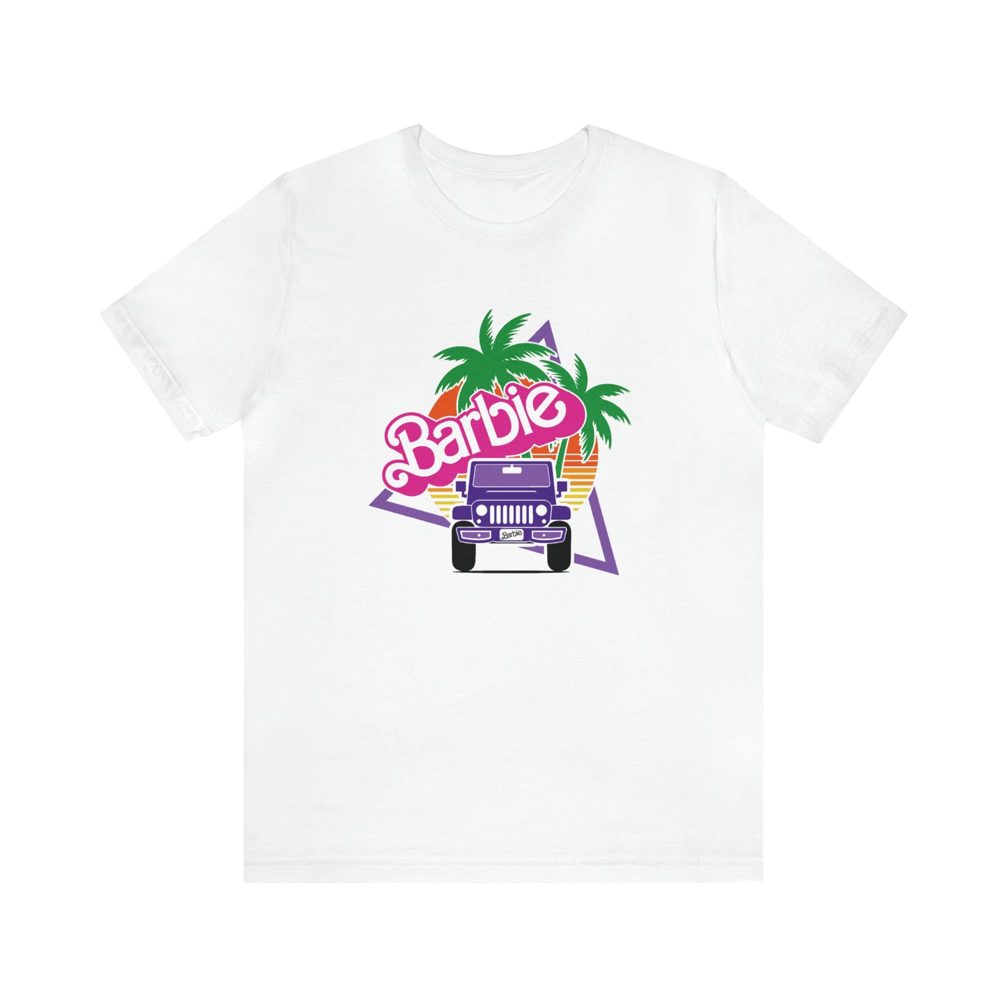 Purple jeep, Beep Beep Barbie Jeep, Unisex Jersey Short Sleeve Tee