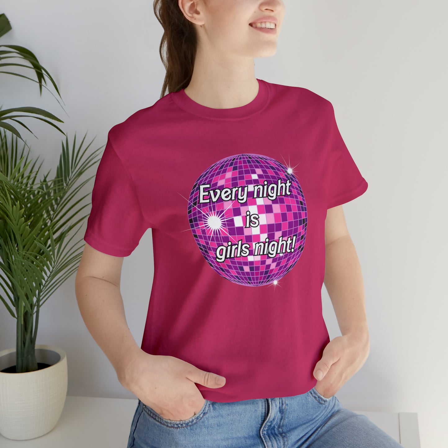 Disco Girls Night barbie, Unisex Jersey Short Sleeve Tee