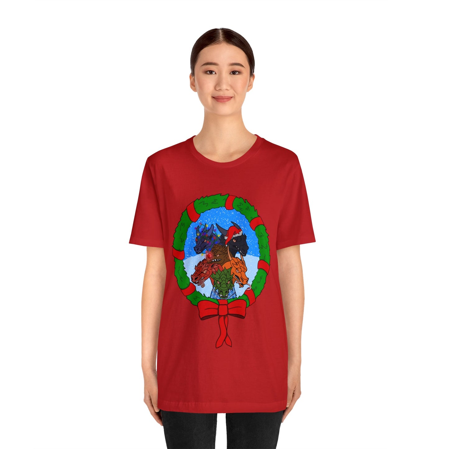Dragon Christmas with Snowglobe Version - Unisex T-shirt