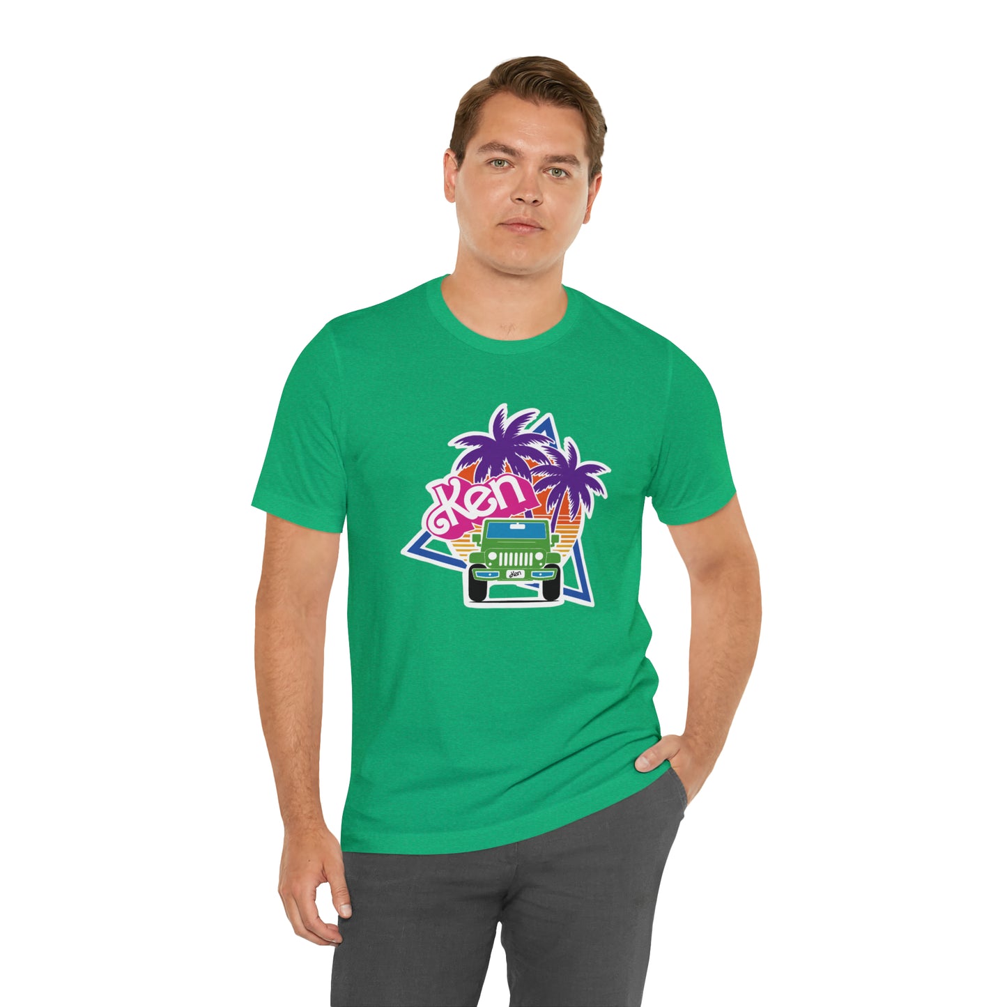 Green Ken, Beep Beep KEN Jeep, Unisex Jersey Short Sleeve Tee