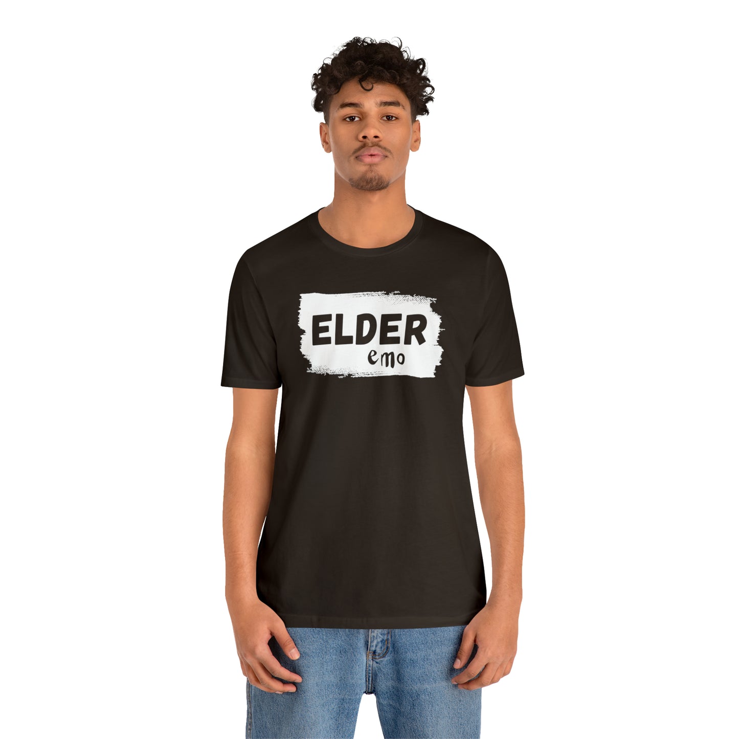 WHITE LETTER Elder Emo, Unisex Jersey Short Sleeve Tee