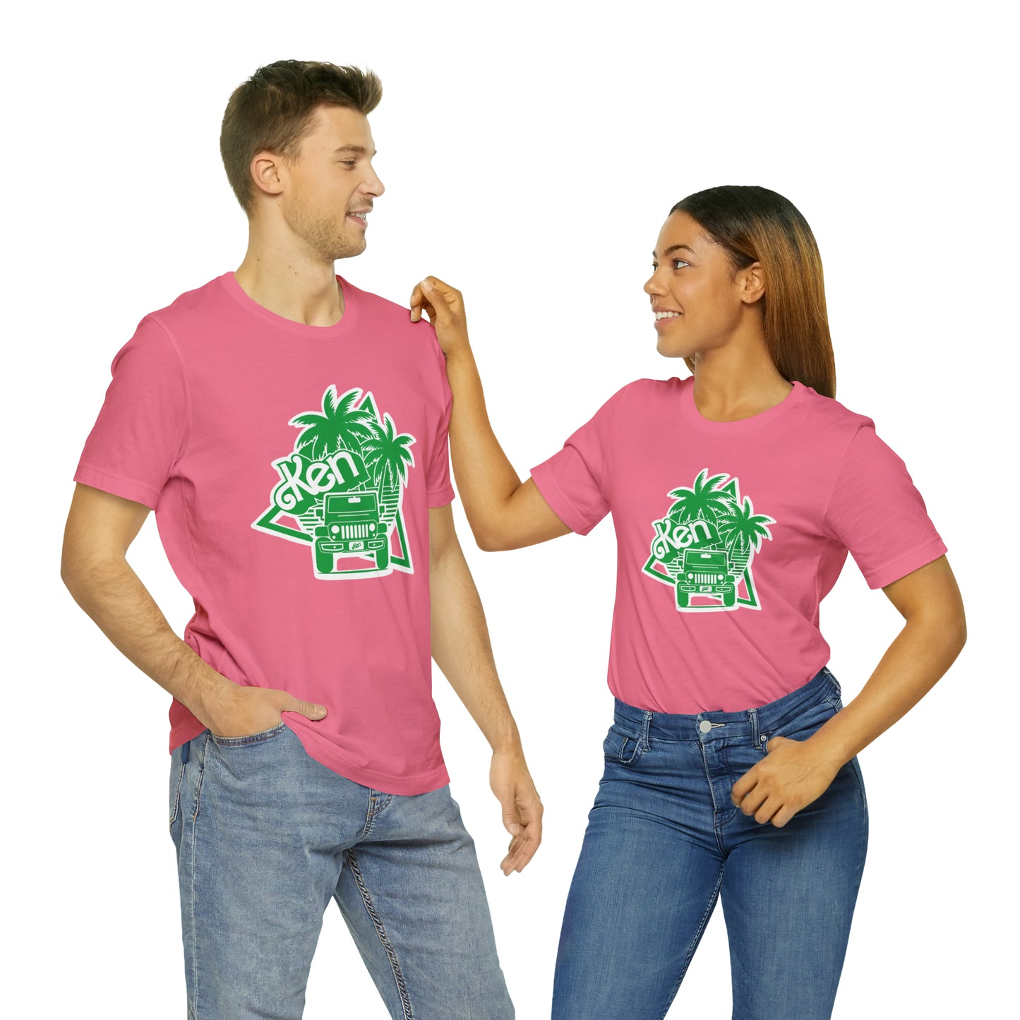 All green Ken, Beep Beep KEN Jeep, Unisex Jersey Short Sleeve Tee