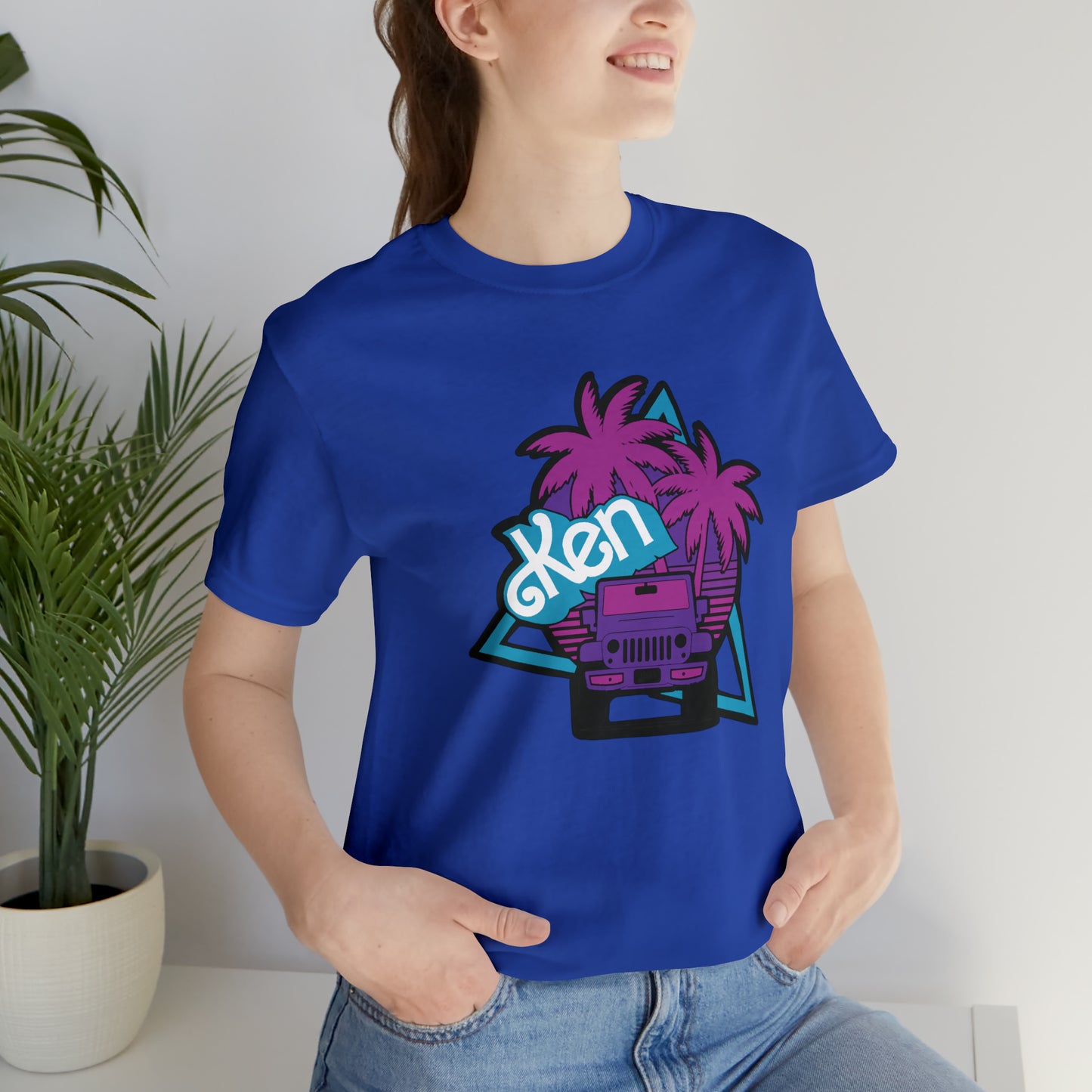 Neon Ken, Beep Beep KEN Jeep, Unisex Jersey Short Sleeve Tee