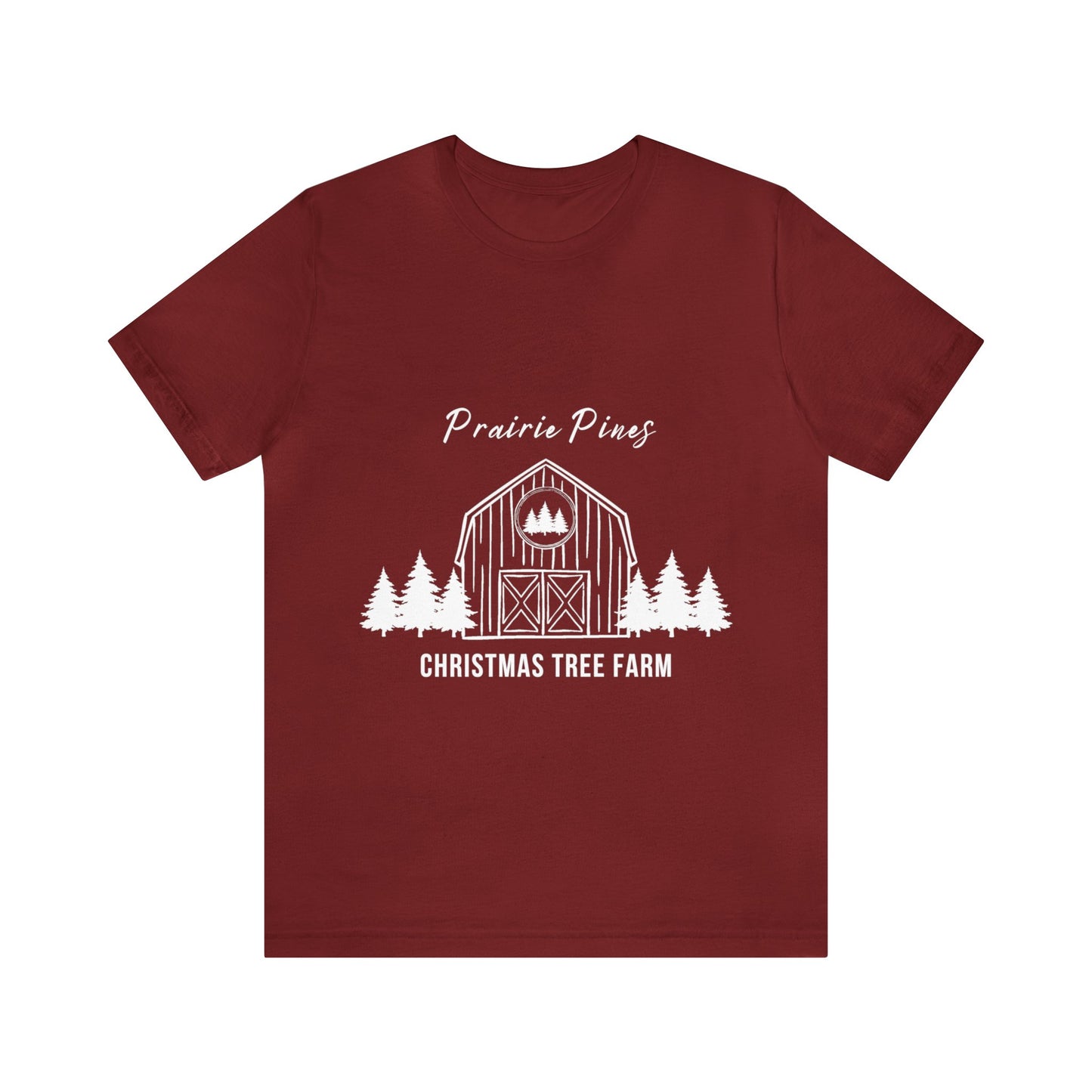 Prairie Pines White Text - Unisex T-shirt
