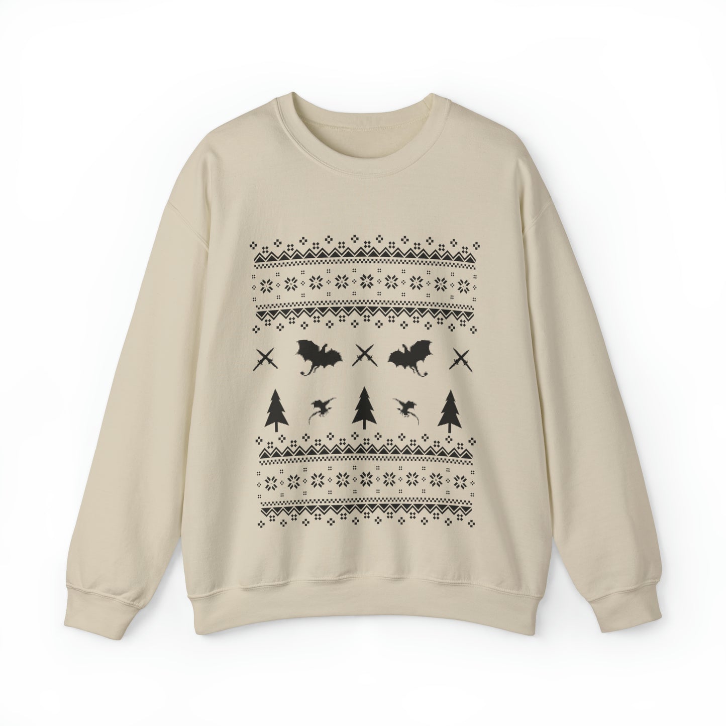 8-Bit Dragon Christmas version 1 - Unisex Sweatshirt