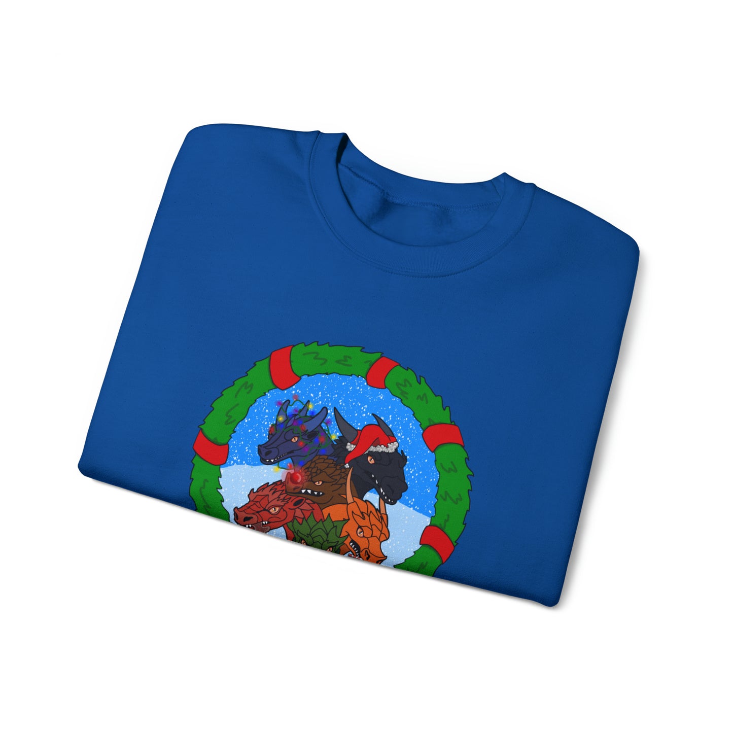 Dragon Christmas with snow - Unisex Sweatshirt