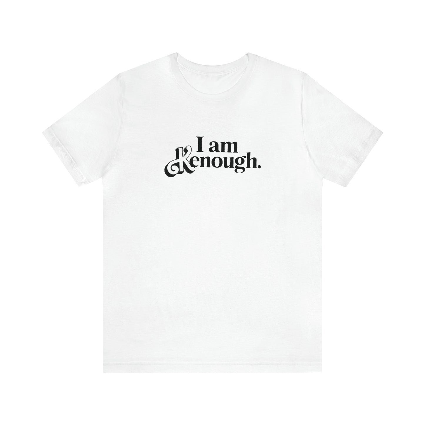 Black Kenough, Unisex Jersey Short Sleeve Tee