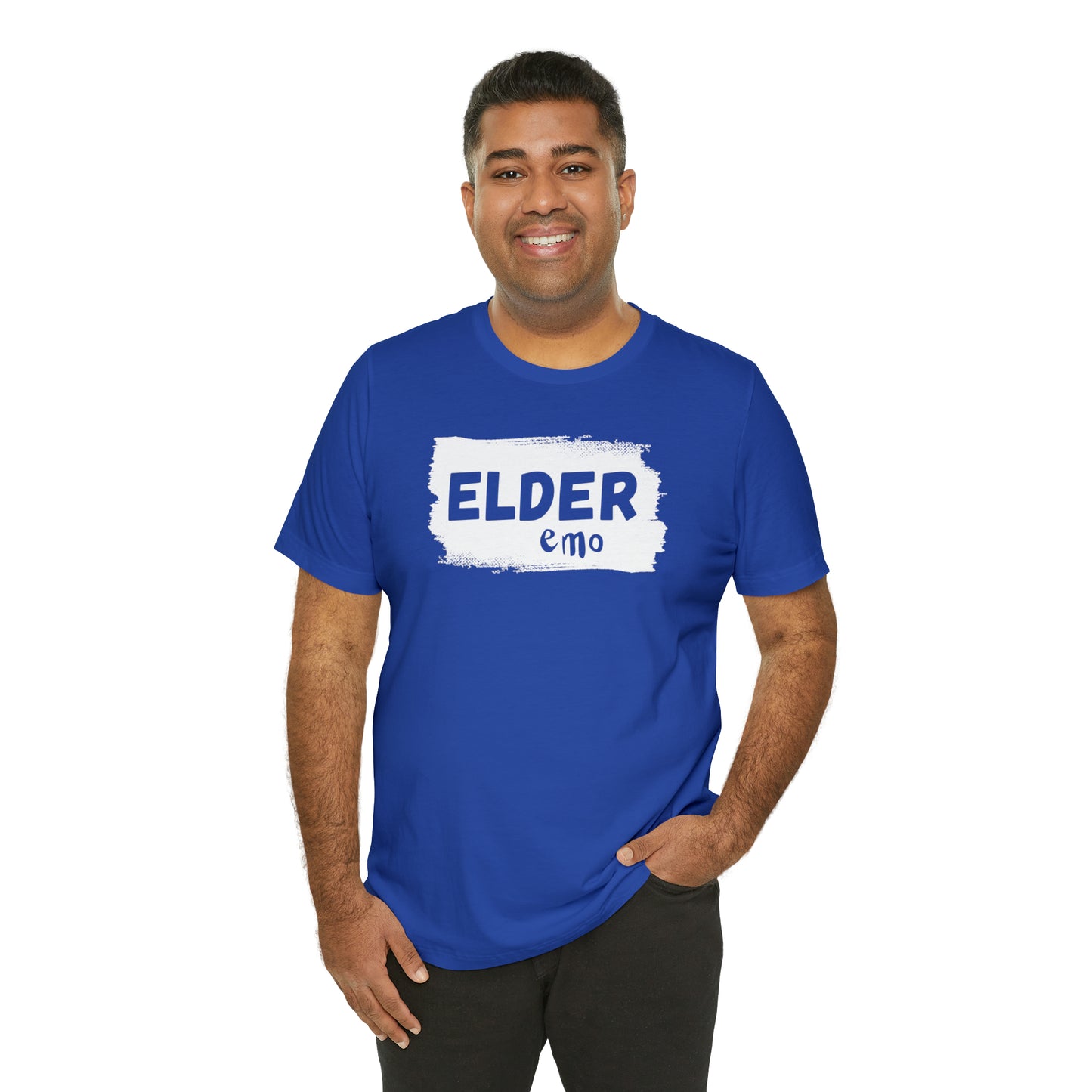 WHITE LETTER Elder Emo, Unisex Jersey Short Sleeve Tee