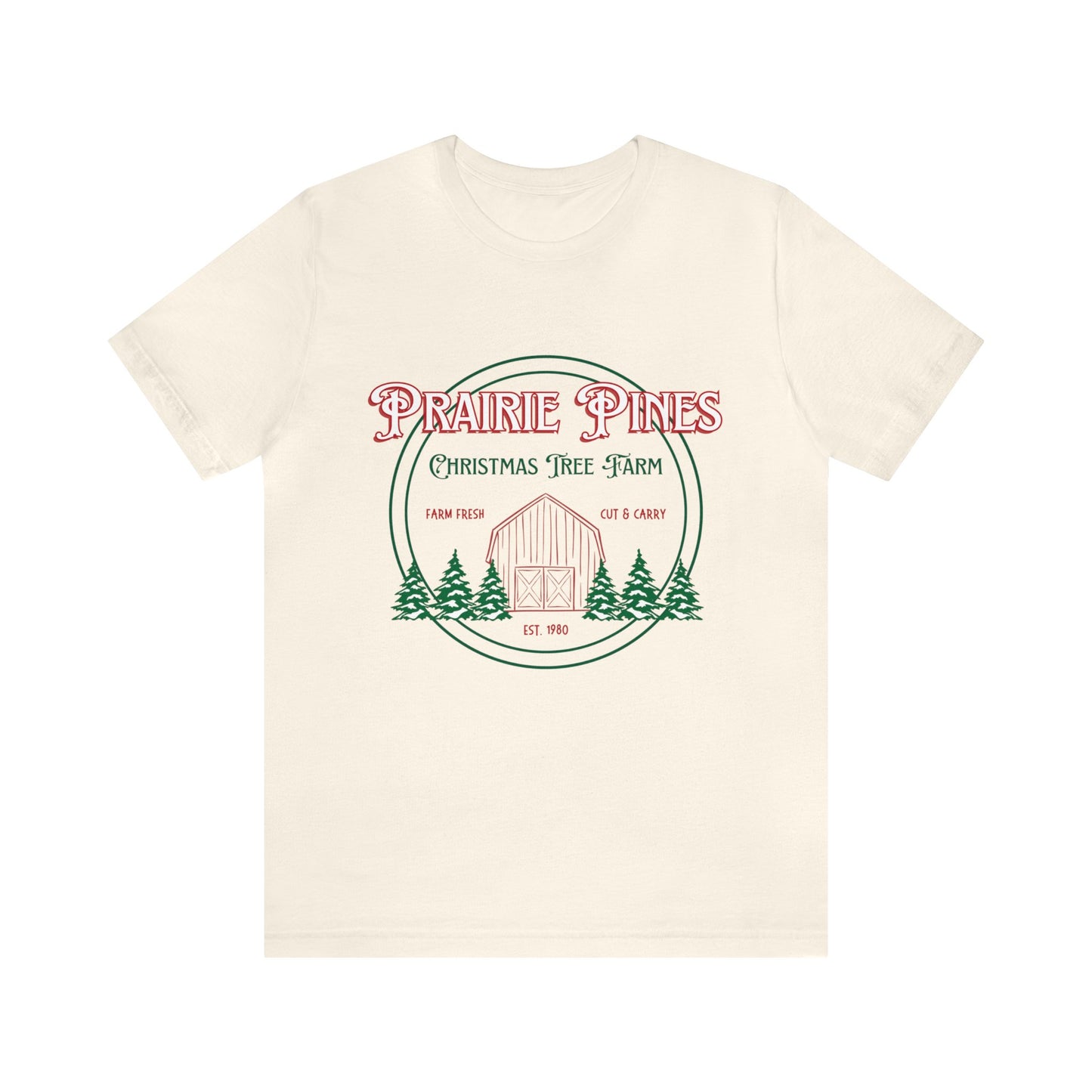 Vintage Prairie Pines Christmas Tree Farm - Unisex T-shirt