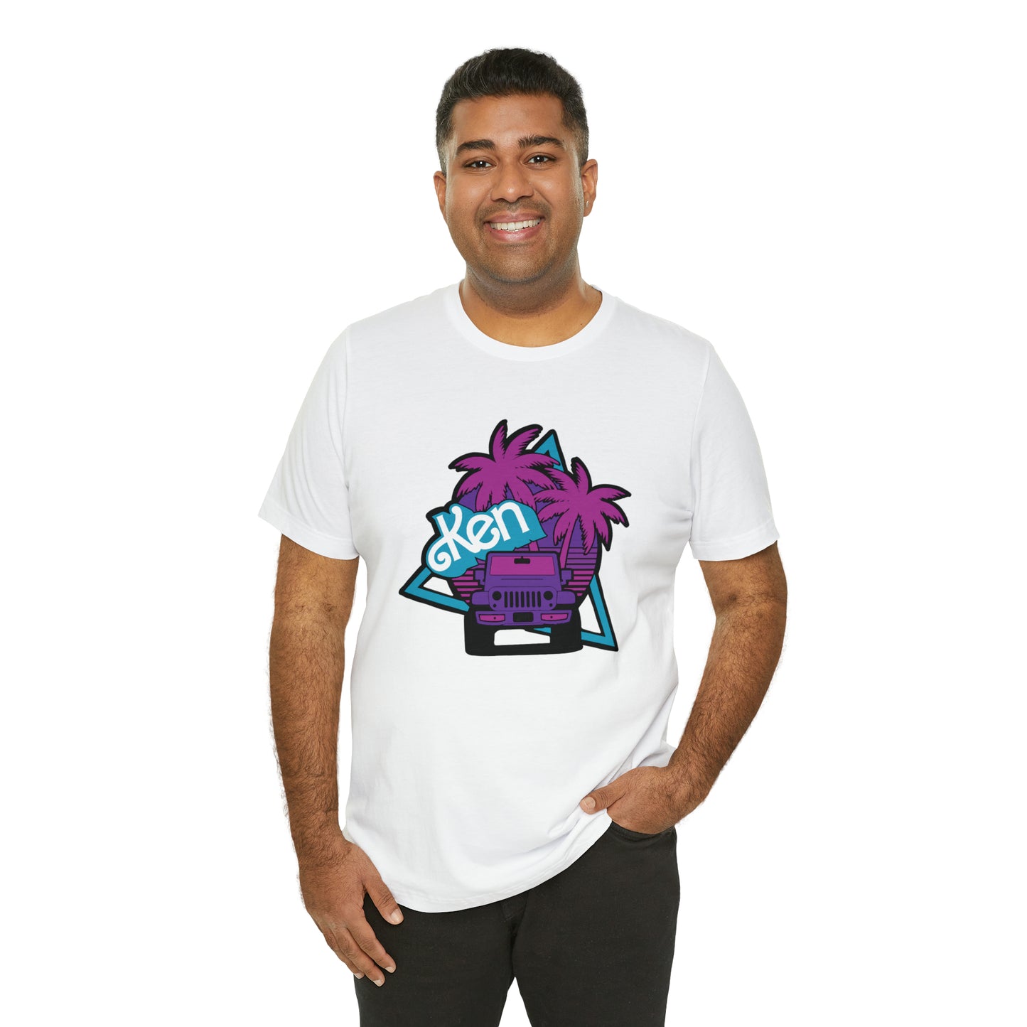 Neon Ken, Beep Beep KEN Jeep, Unisex Jersey Short Sleeve Tee