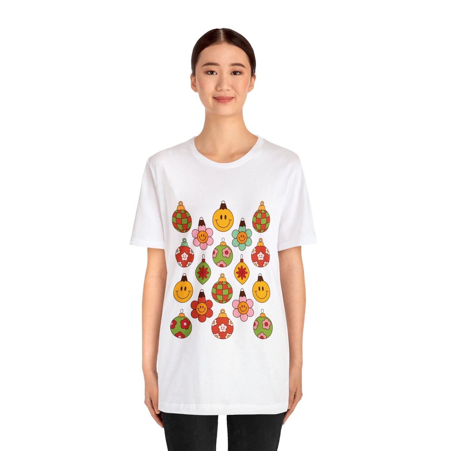 Groovy Christmas with back design - Unisex T-shirt