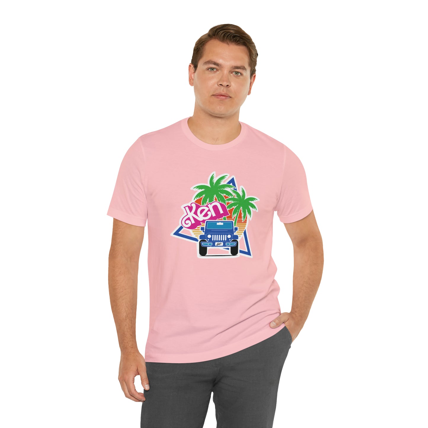 Blue Ken, Beep Beep KEN Jeep, Unisex Jersey Short Sleeve Tee