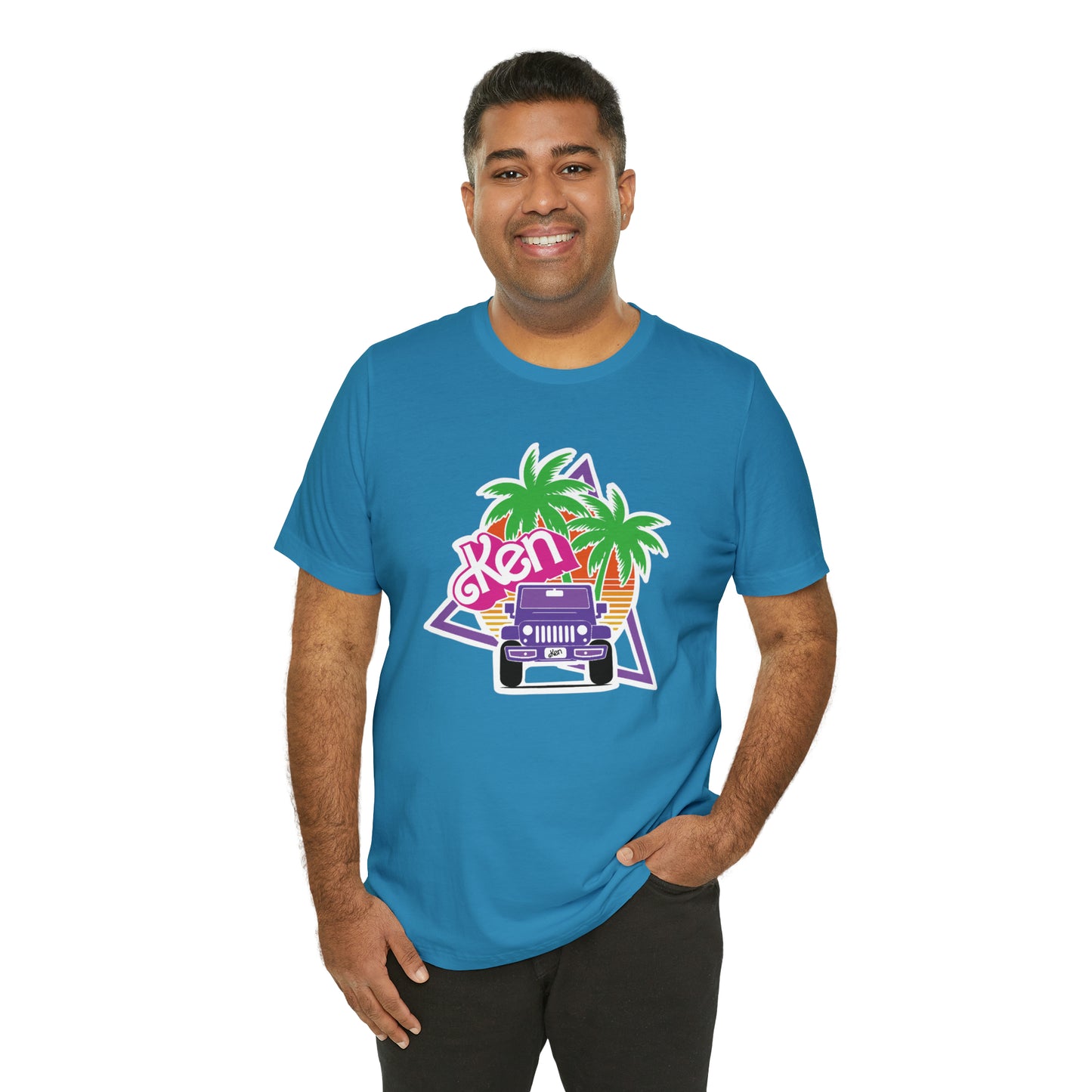Purple Ken, Beep Beep KEN Jeep, Unisex Jersey Short Sleeve Tee