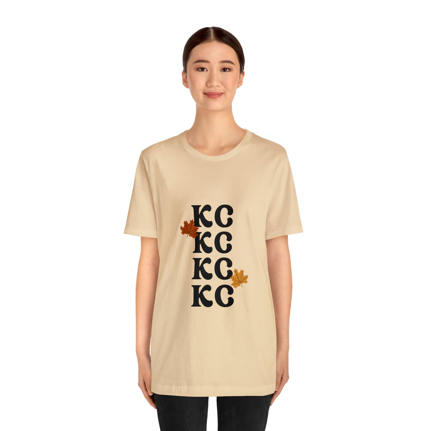 Black Text - Kansas City Fall, Unisex Jersey Short Sleeve Tee