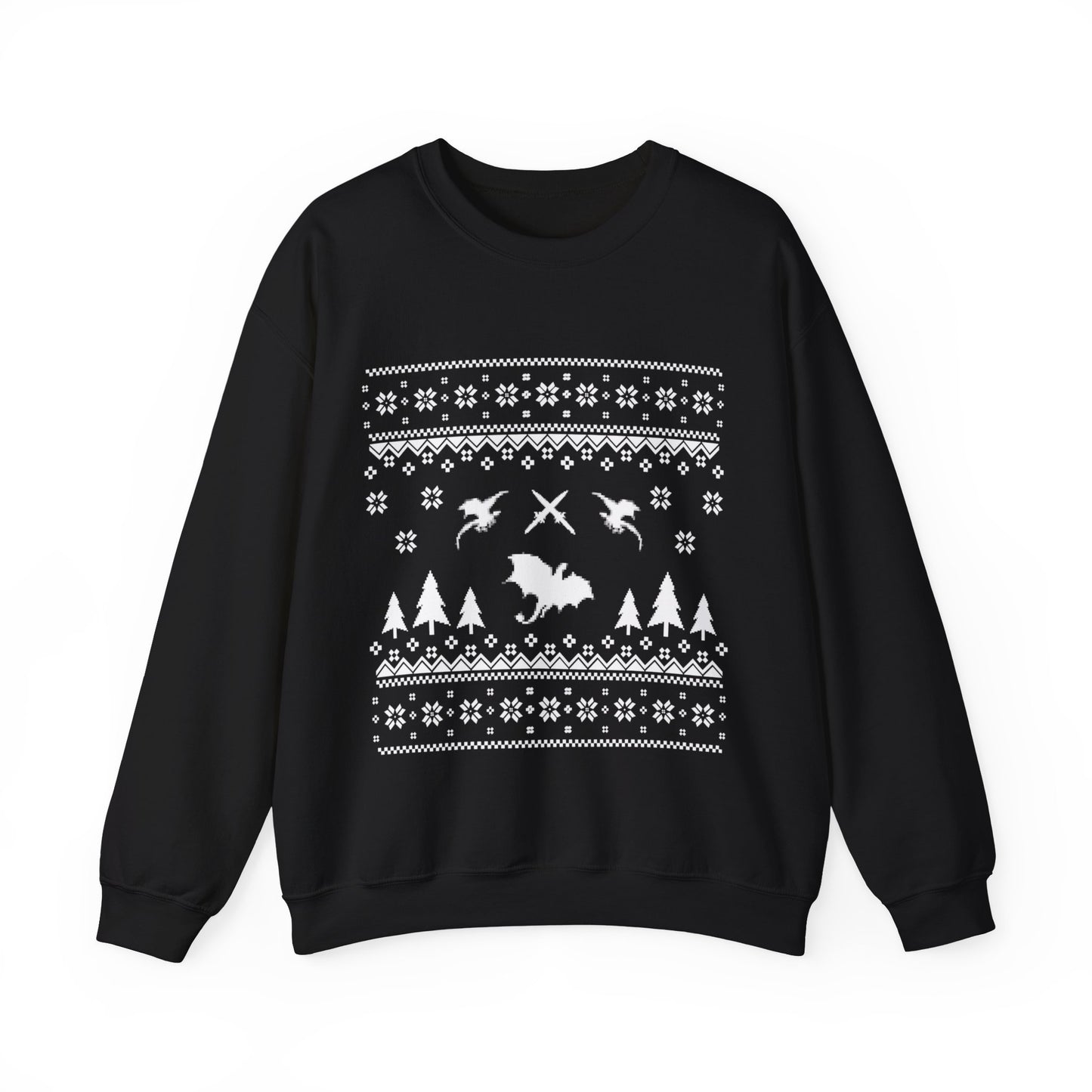 8-Bit Dragon Christmas version 4 - Unisex Sweatshirt