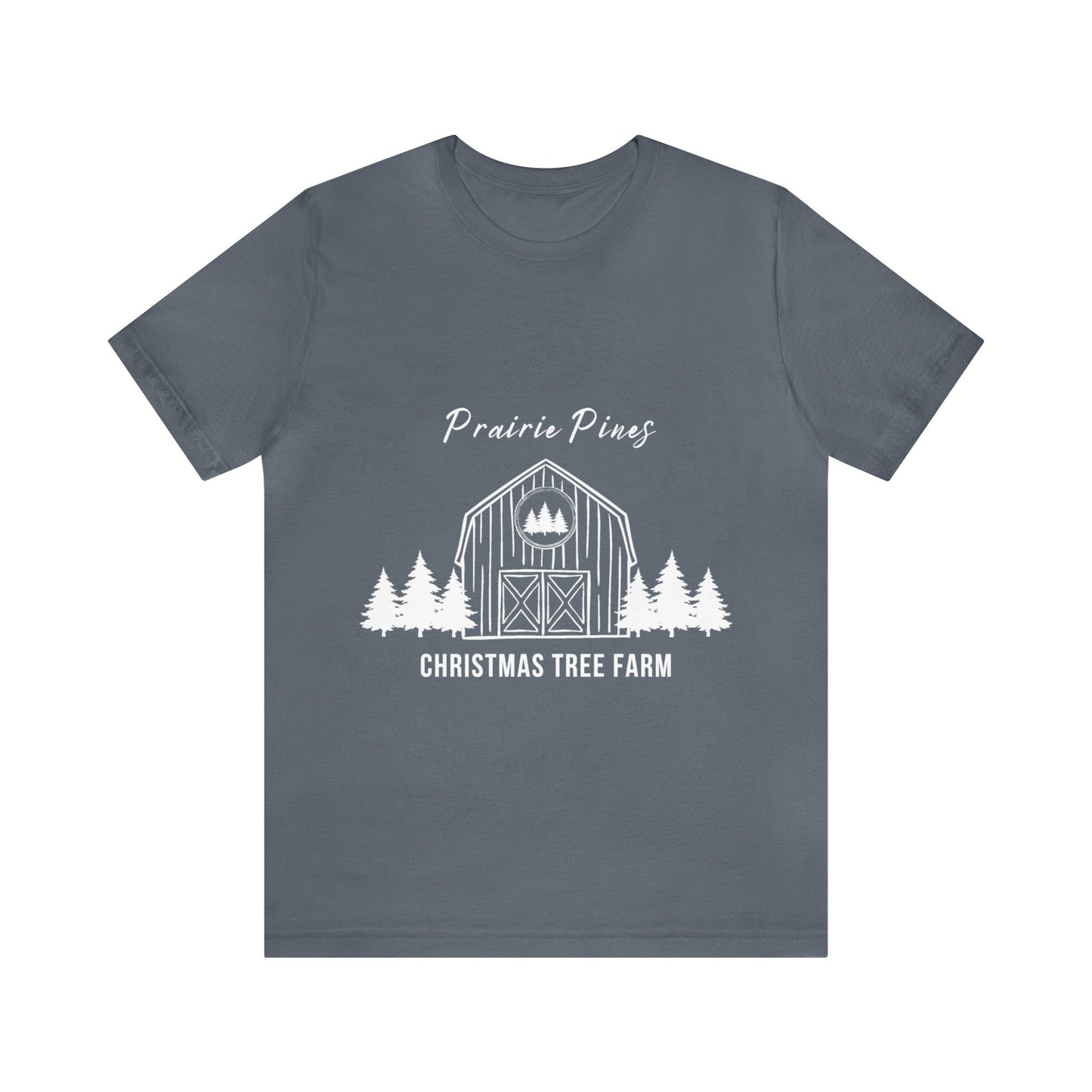 Prairie Pines White Text - Unisex T-shirt